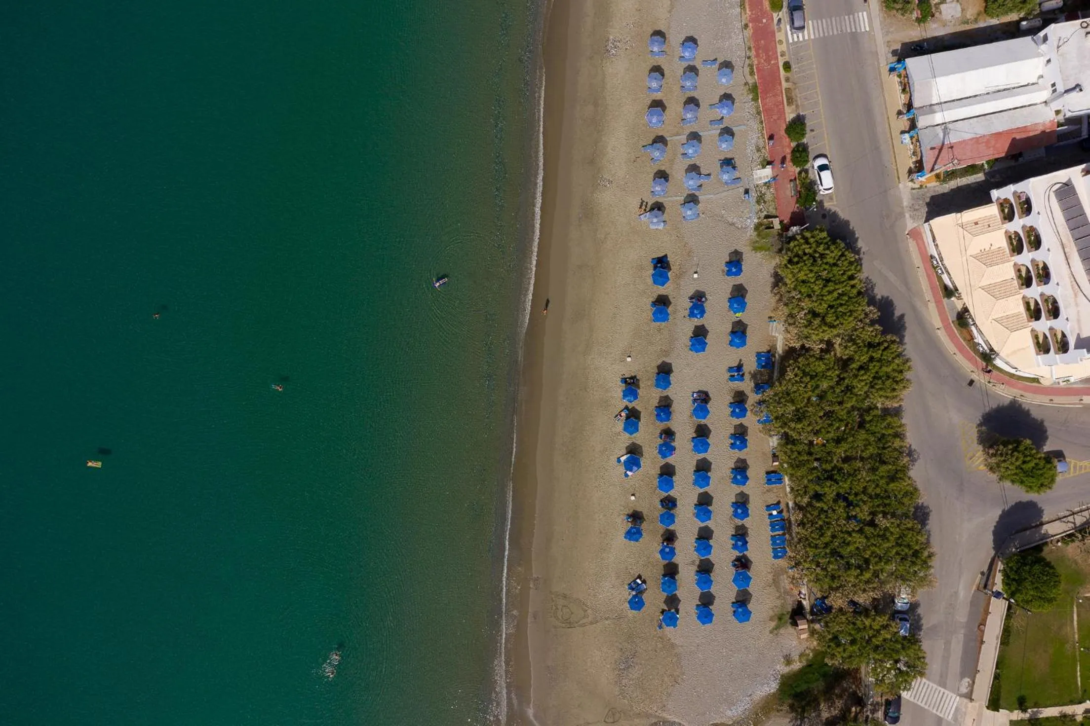 Bird's eye view in Alianthos Beach Hotel