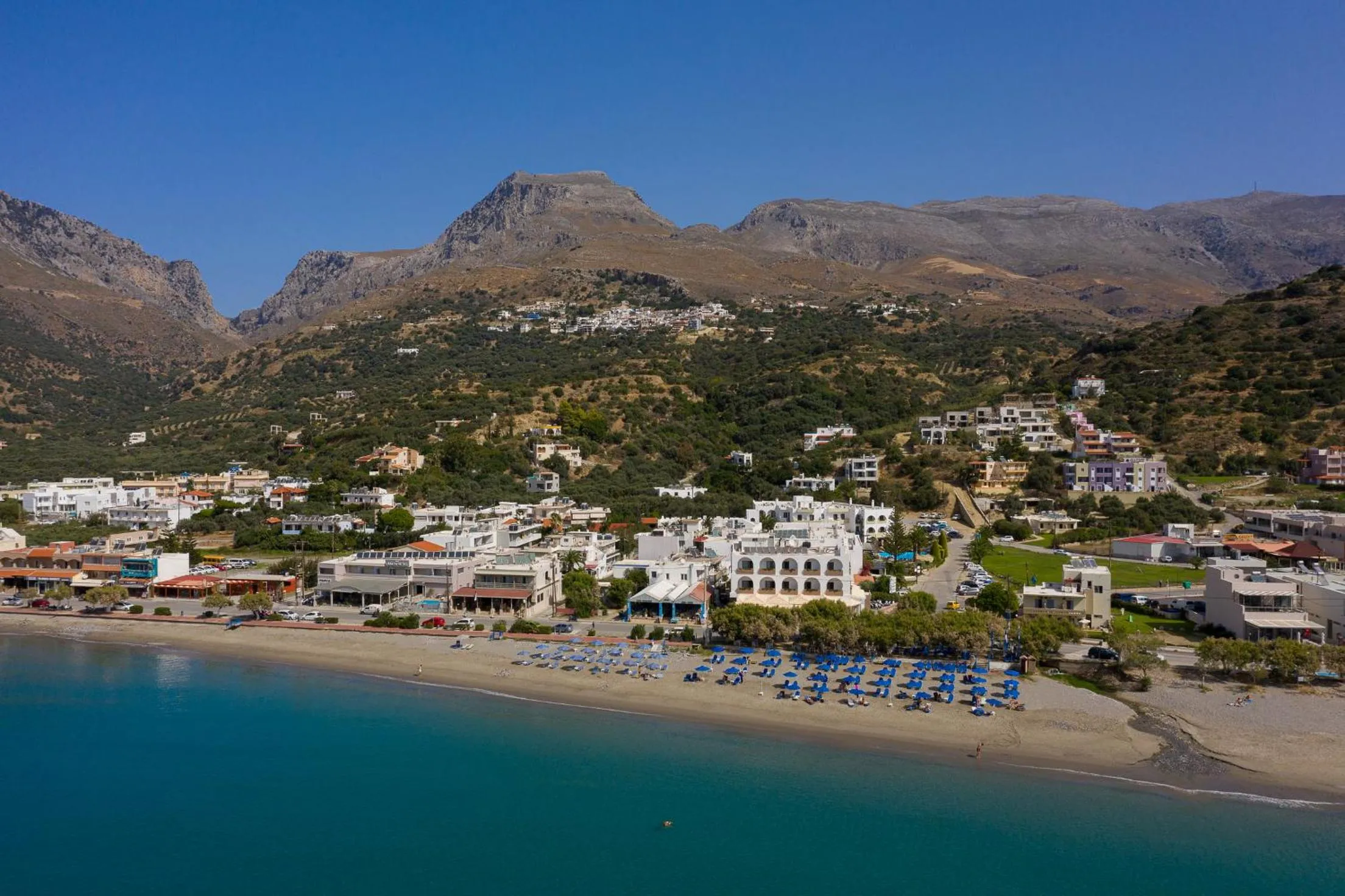 Bird's eye view in Alianthos Beach Hotel