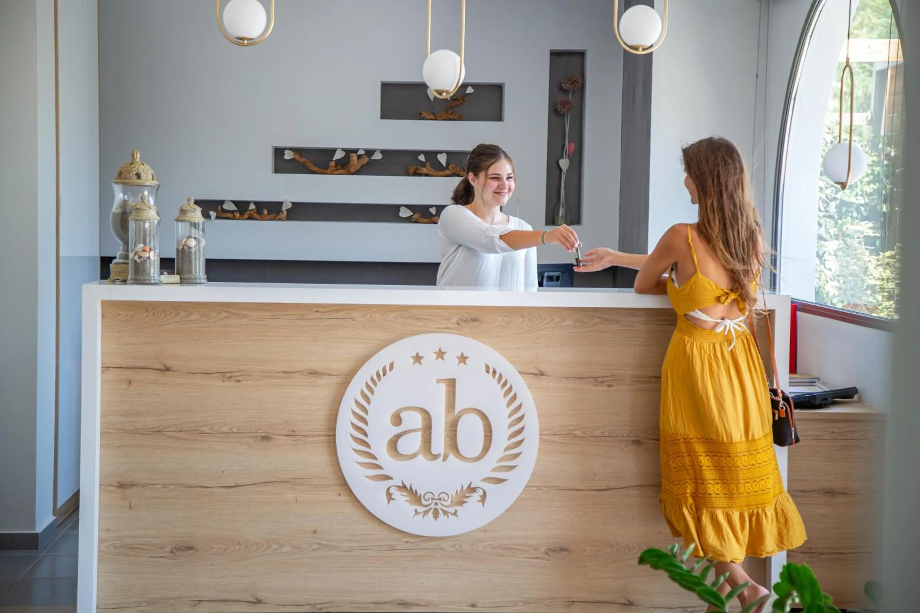 Lobby or reception in Alianthos Beach Hotel