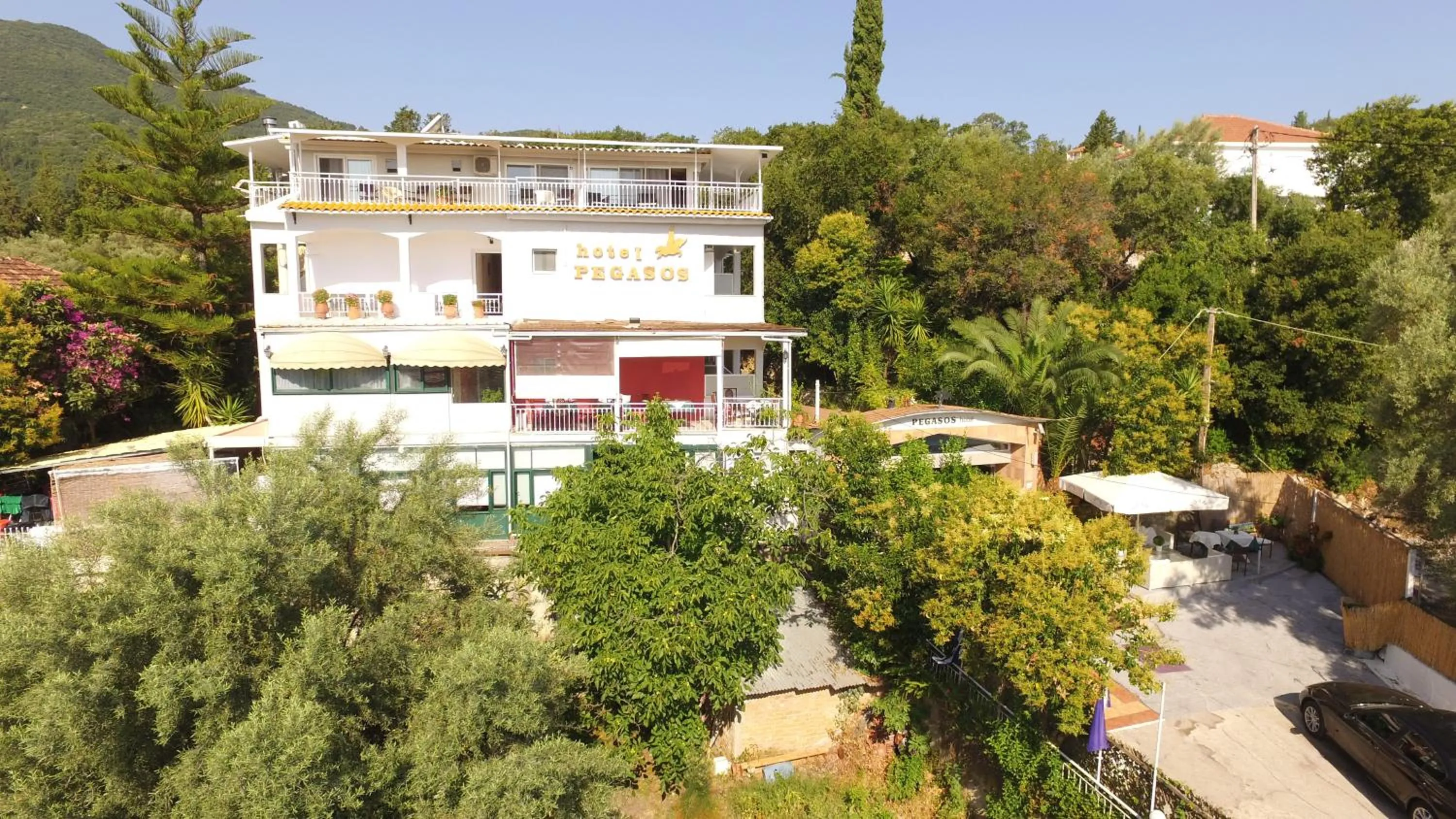 Property building in Hotel Pegasos