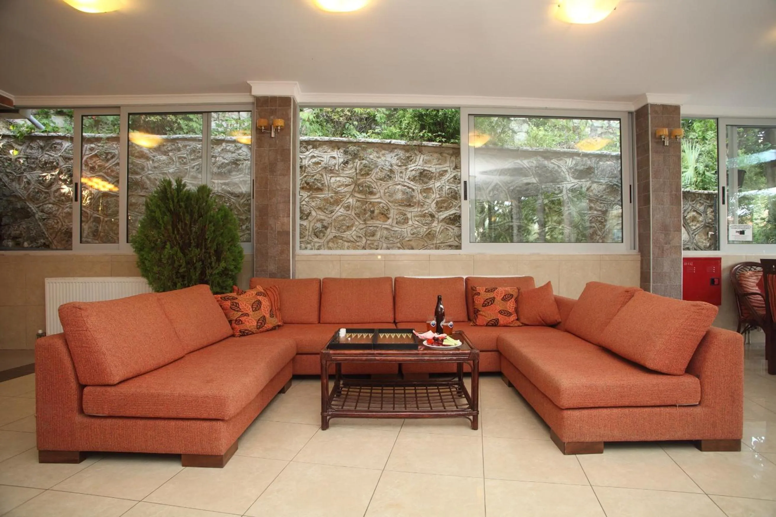 Lobby or reception in Hotel Pegasos