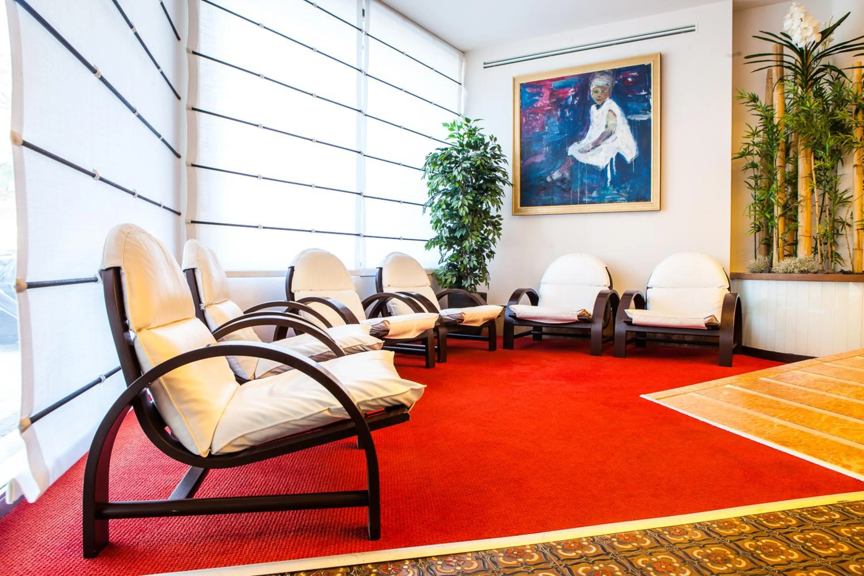 Communal lounge/ TV room in Hotel Cesare Augustus