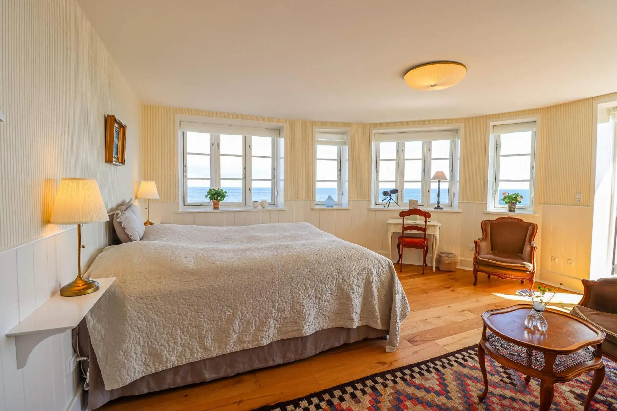 Deluxe Double Room with Balcony and Sea View - single occupancy in Stammershalle Badehotel Deluxe Double Room with Balcony and Sea View - single occupancy in Stammershalle Badehotel