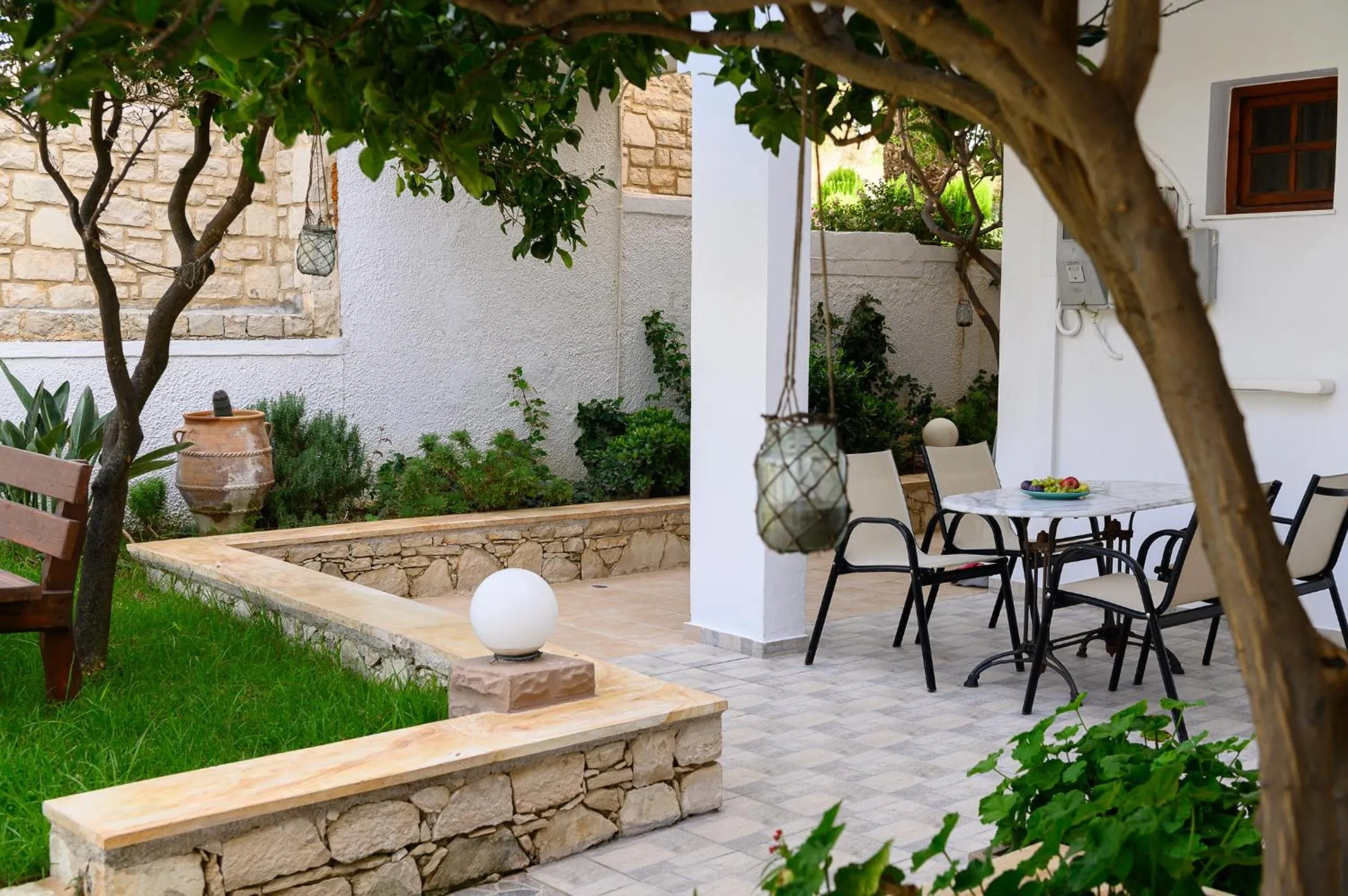 Patio in Anthos Apartments