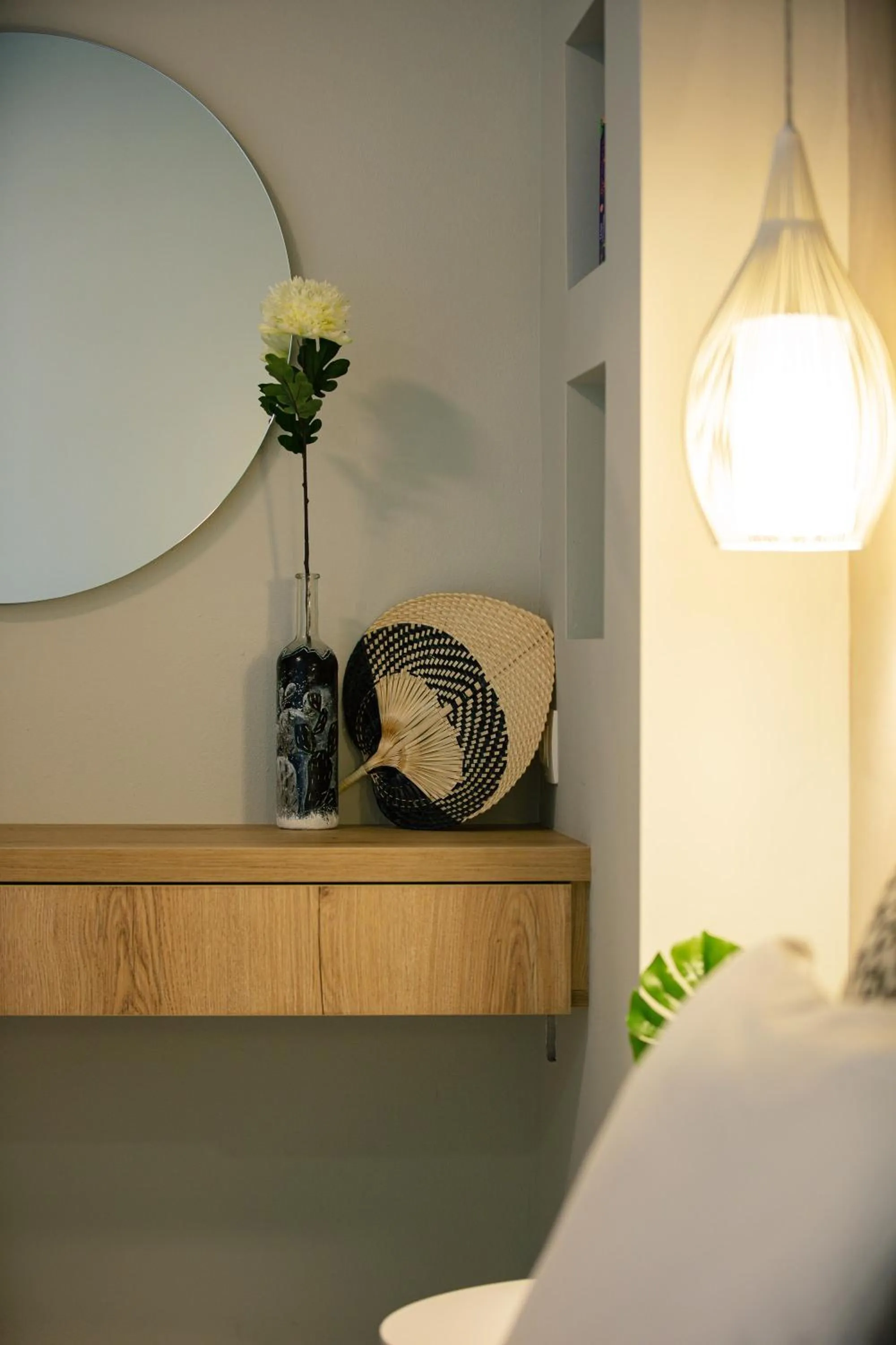 Decorative detail in Anthos Apartments