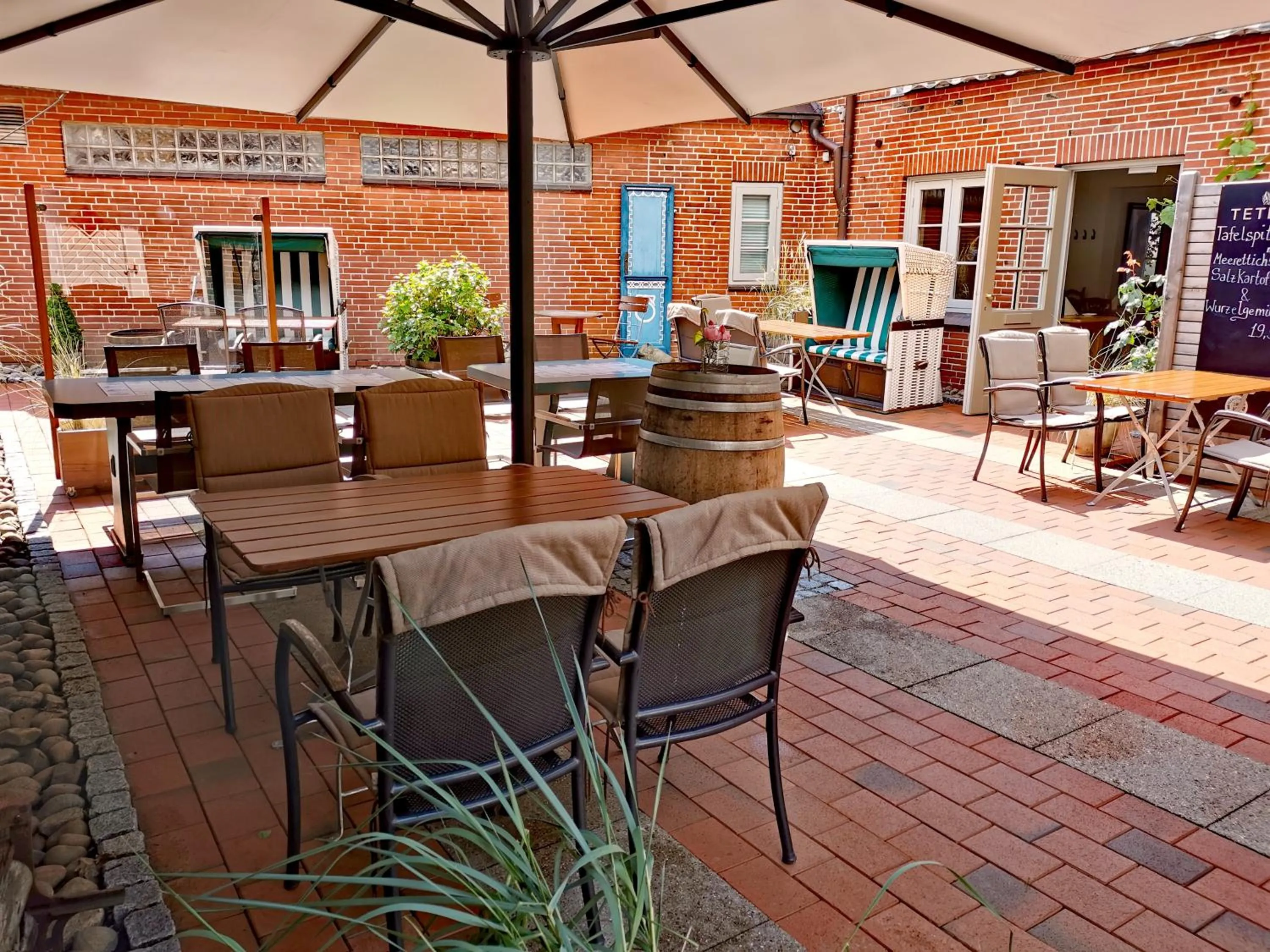 Patio in Tetens Gasthof