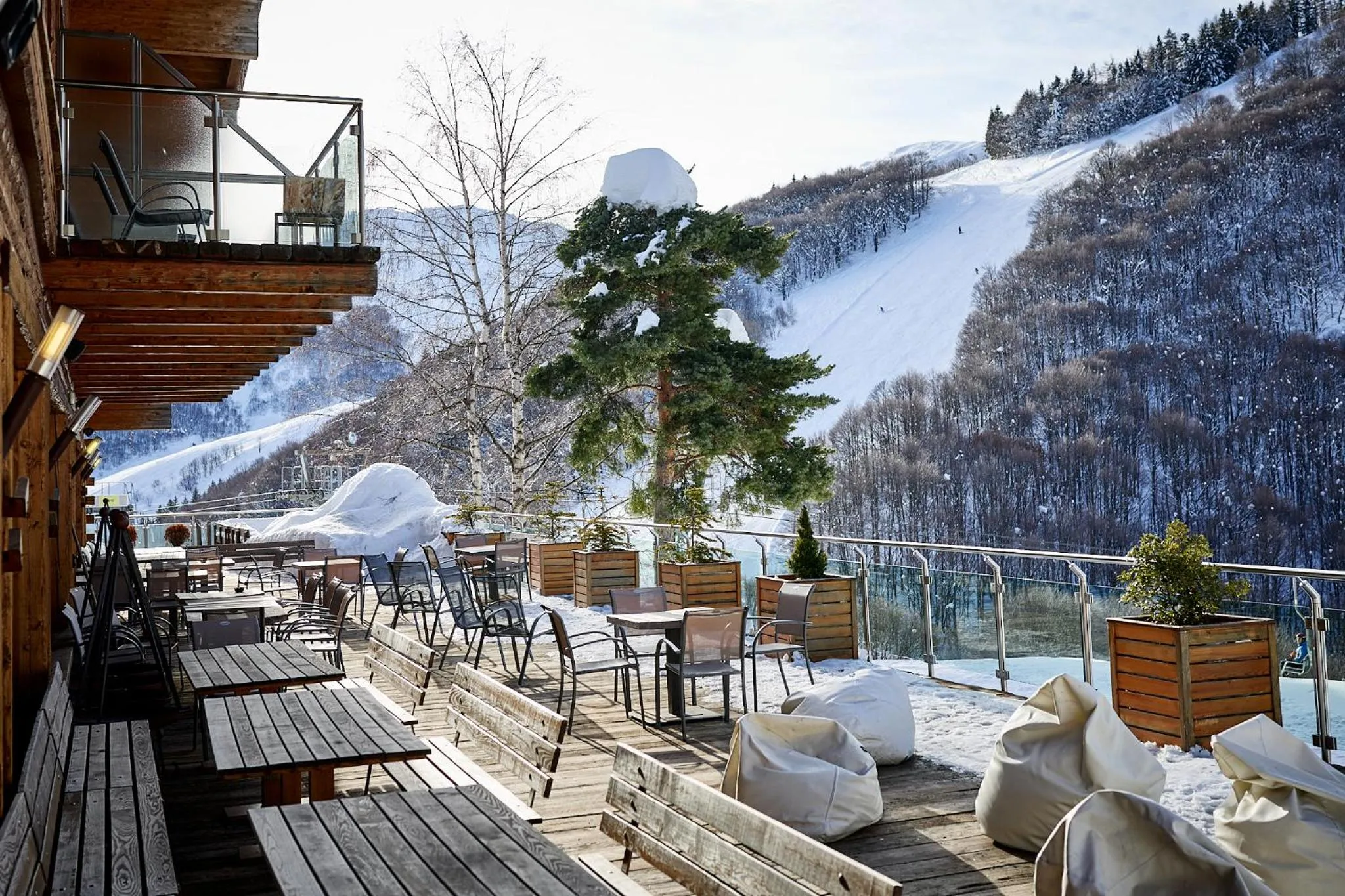 Balcony/Terrace in Chalet Morel 1586 Hotel & Spa