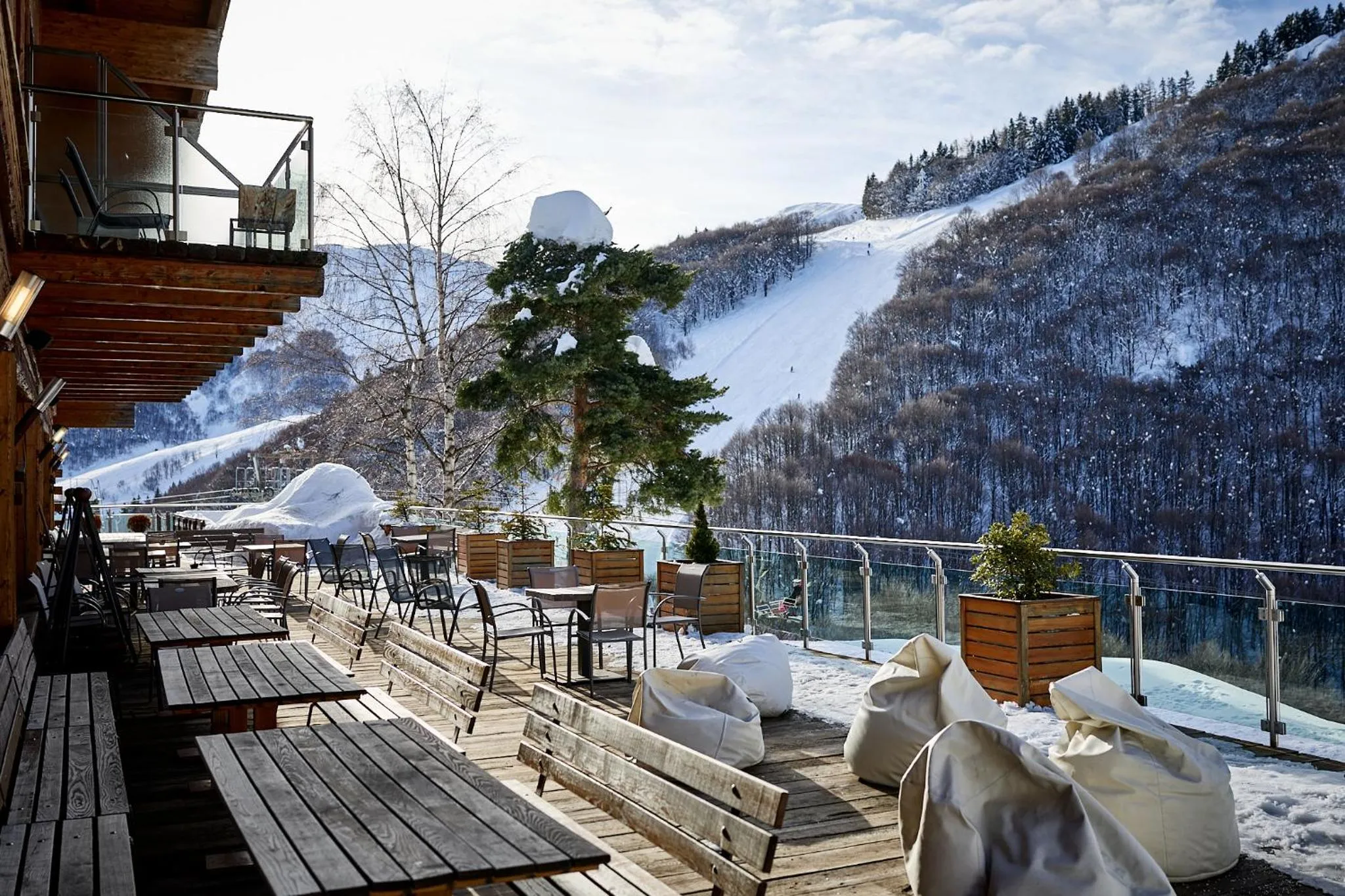 Balcony/Terrace in Chalet Morel 1586 Hotel & Spa