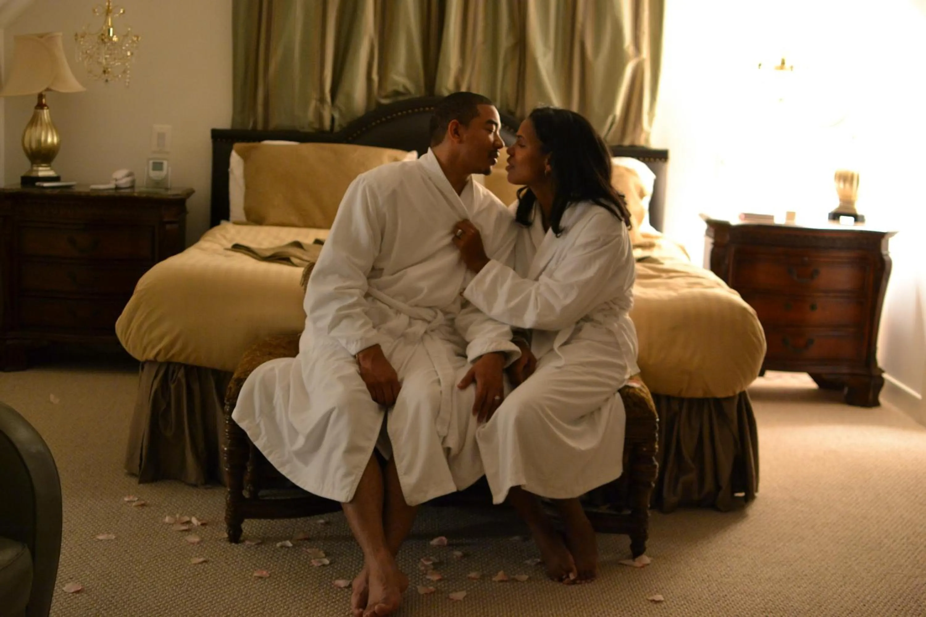 Bed in The Columbia Inn at Peralynna