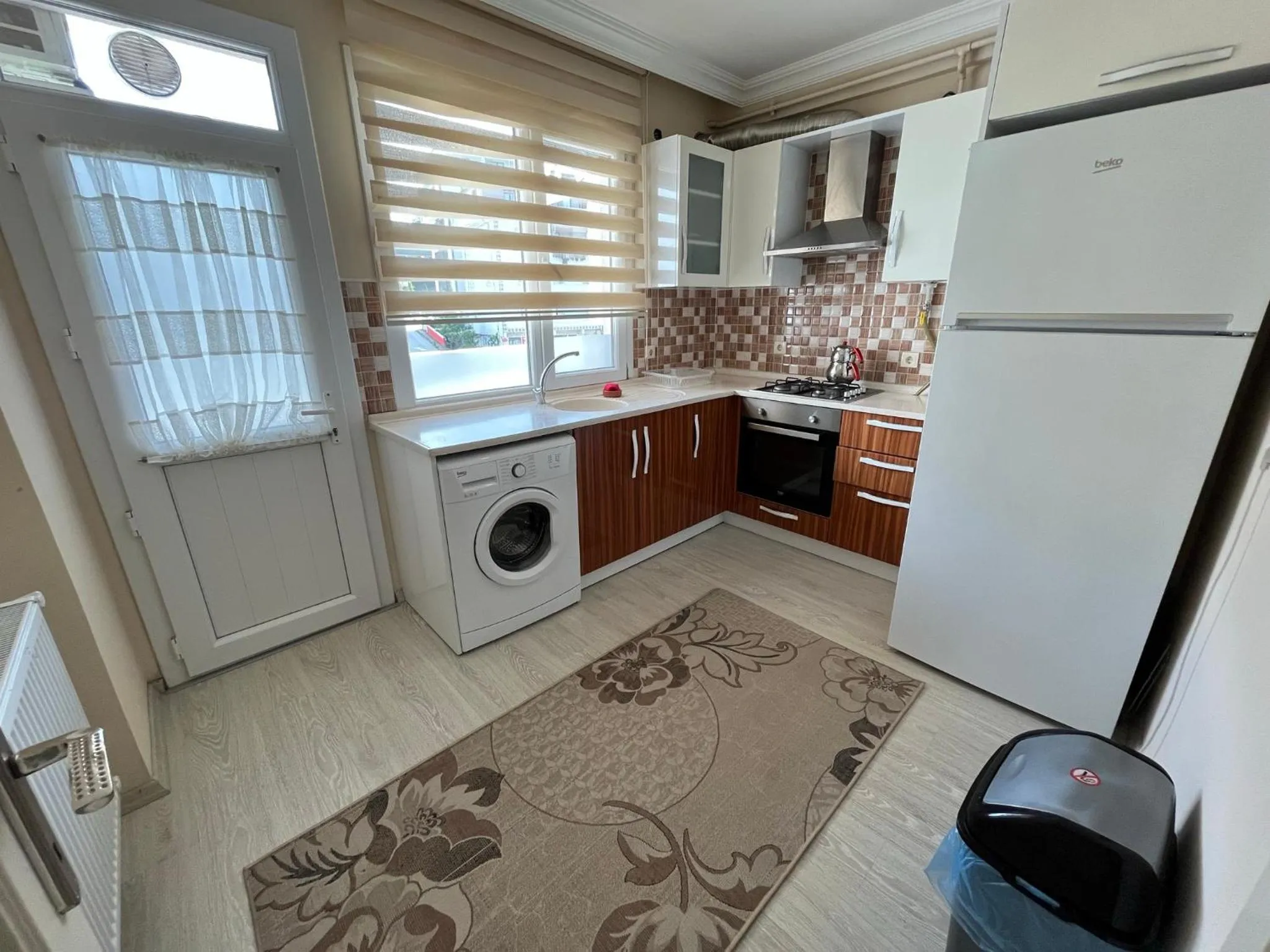 Kitchen or kitchenette in Cerrahpasa Apart Hotel