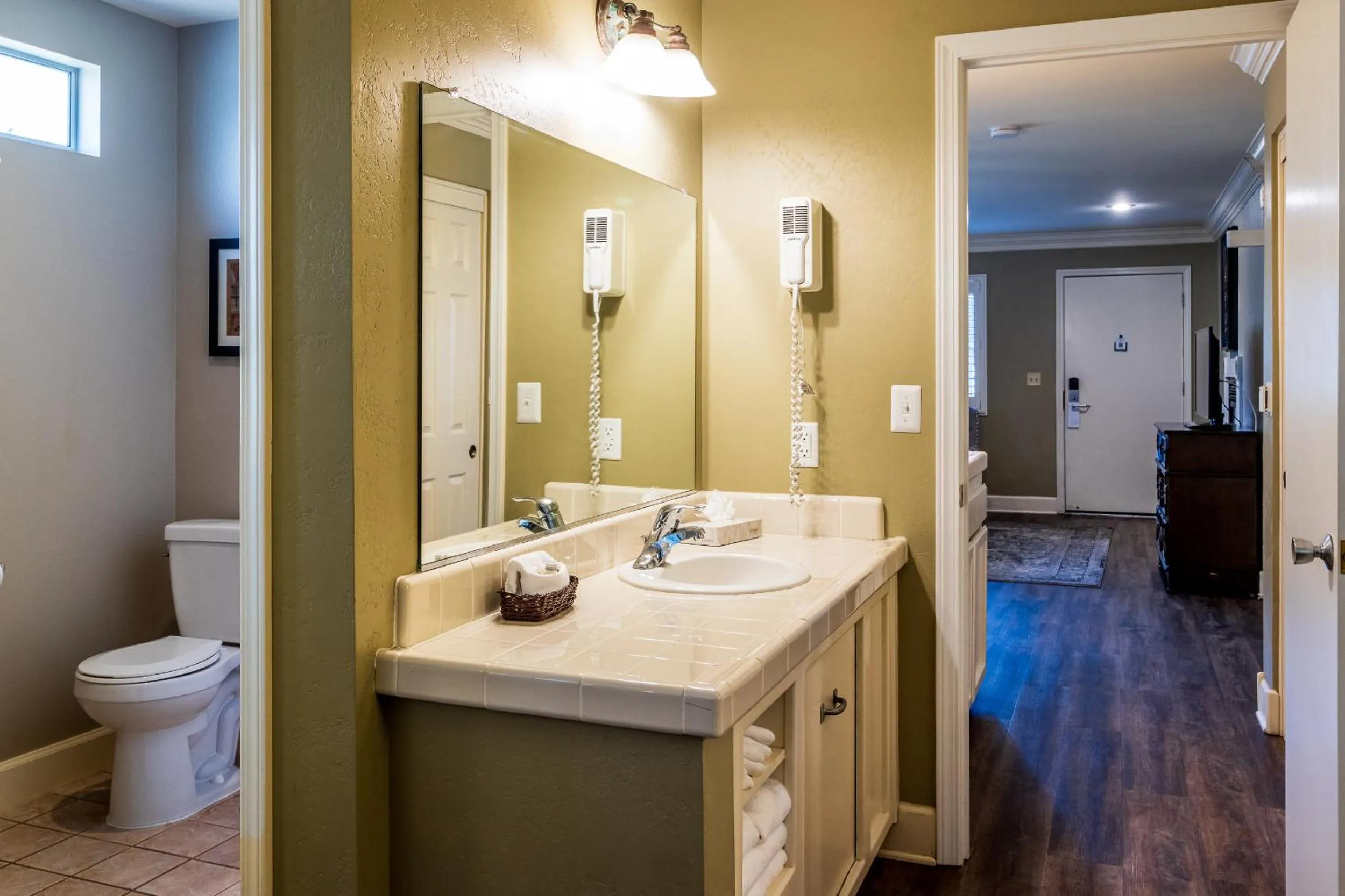Bedroom in Cambria Pines Lodge