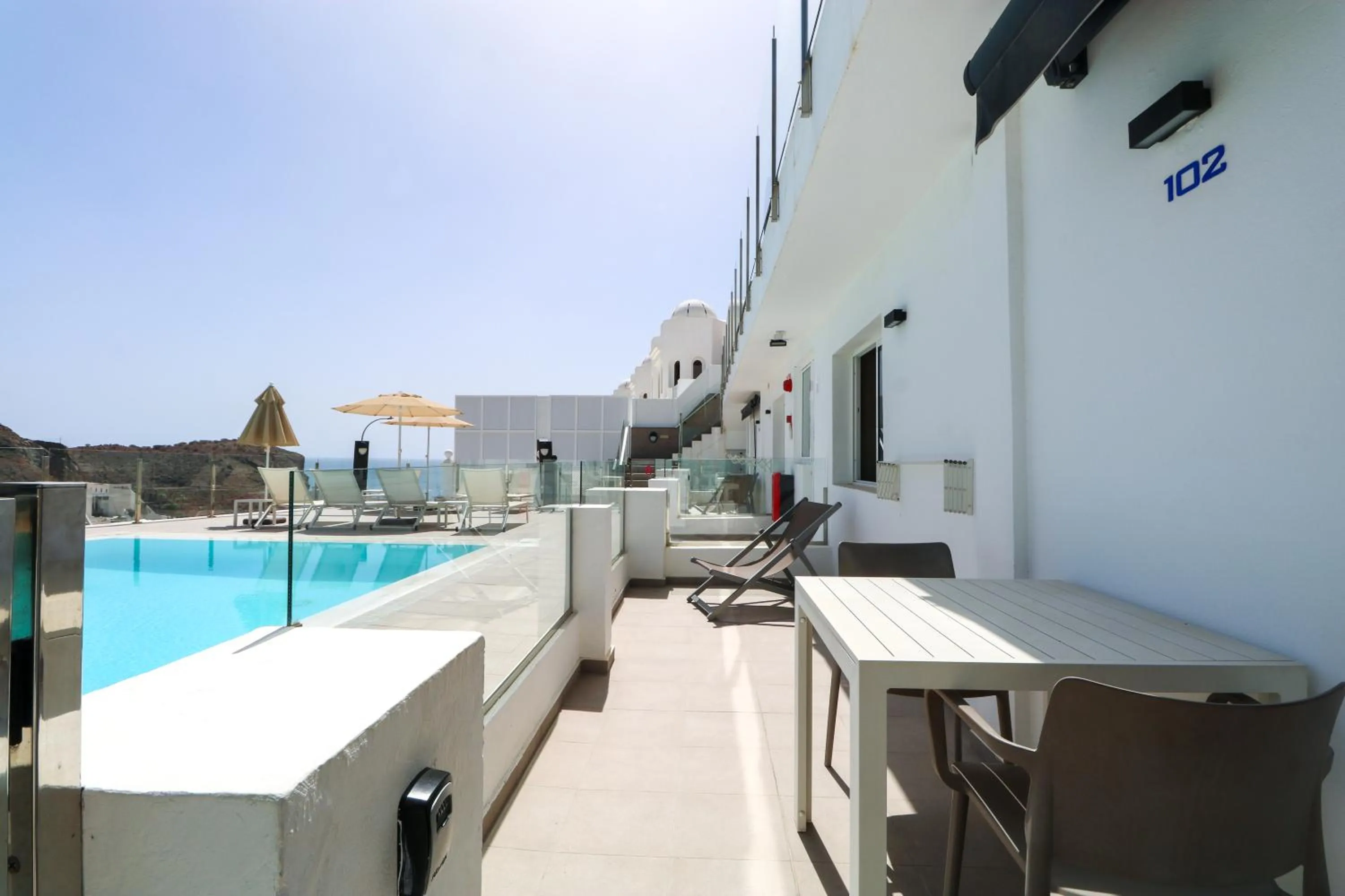 Patio in Calypso Boutique Apartments - Ceased Trading