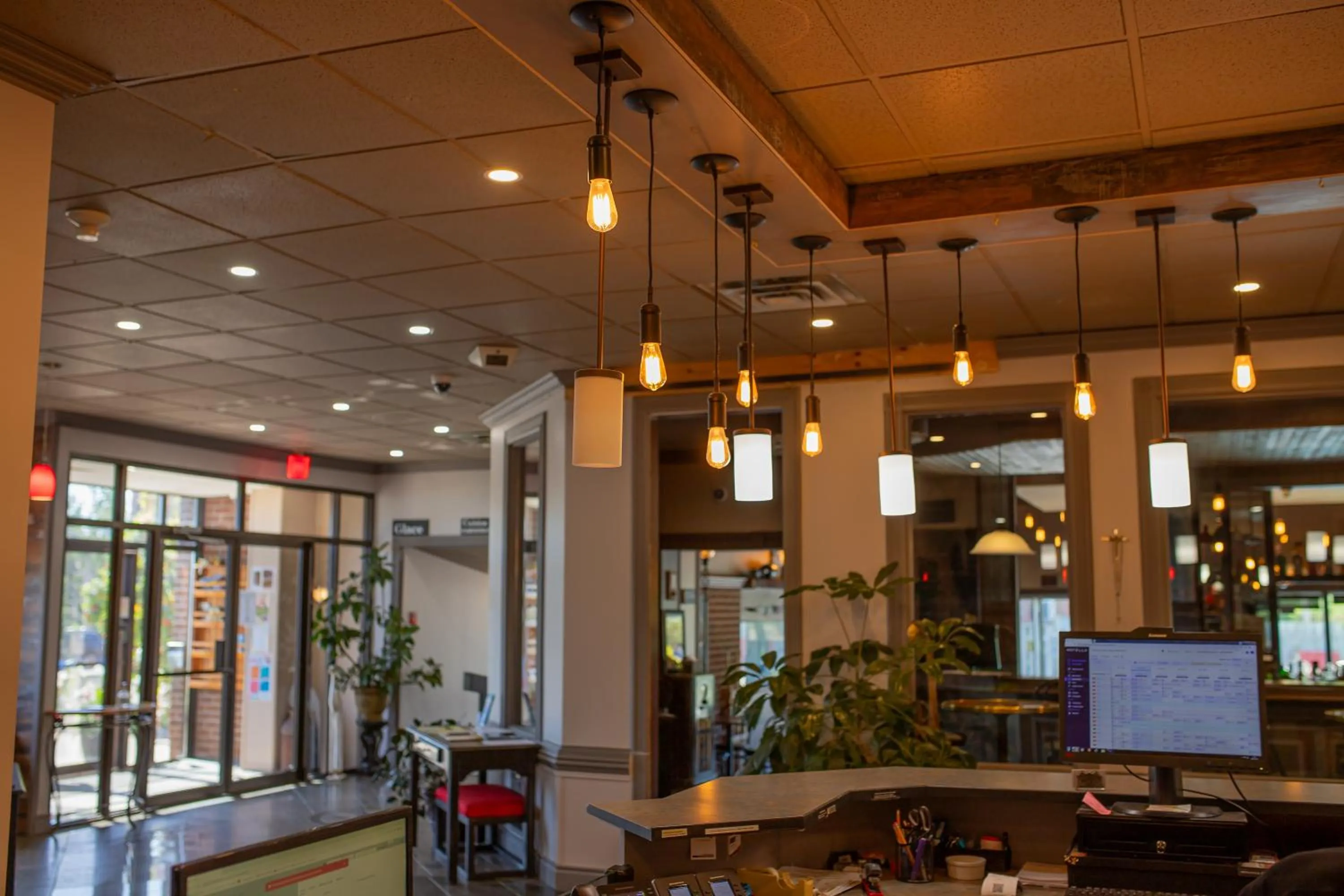 Lobby or reception in Complexe Hotelier Escoumins