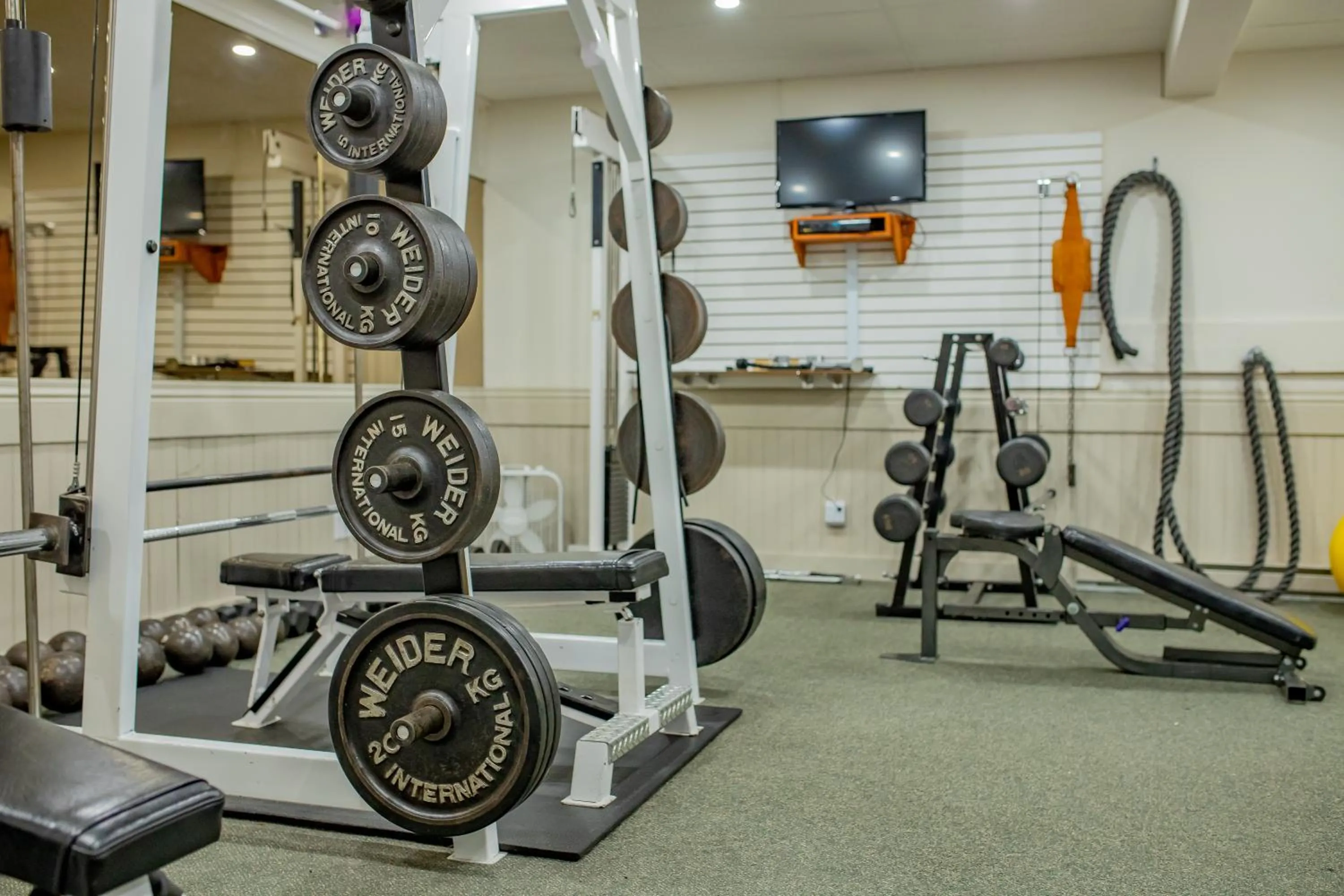 Fitness centre/facilities in Complexe Hotelier Escoumins