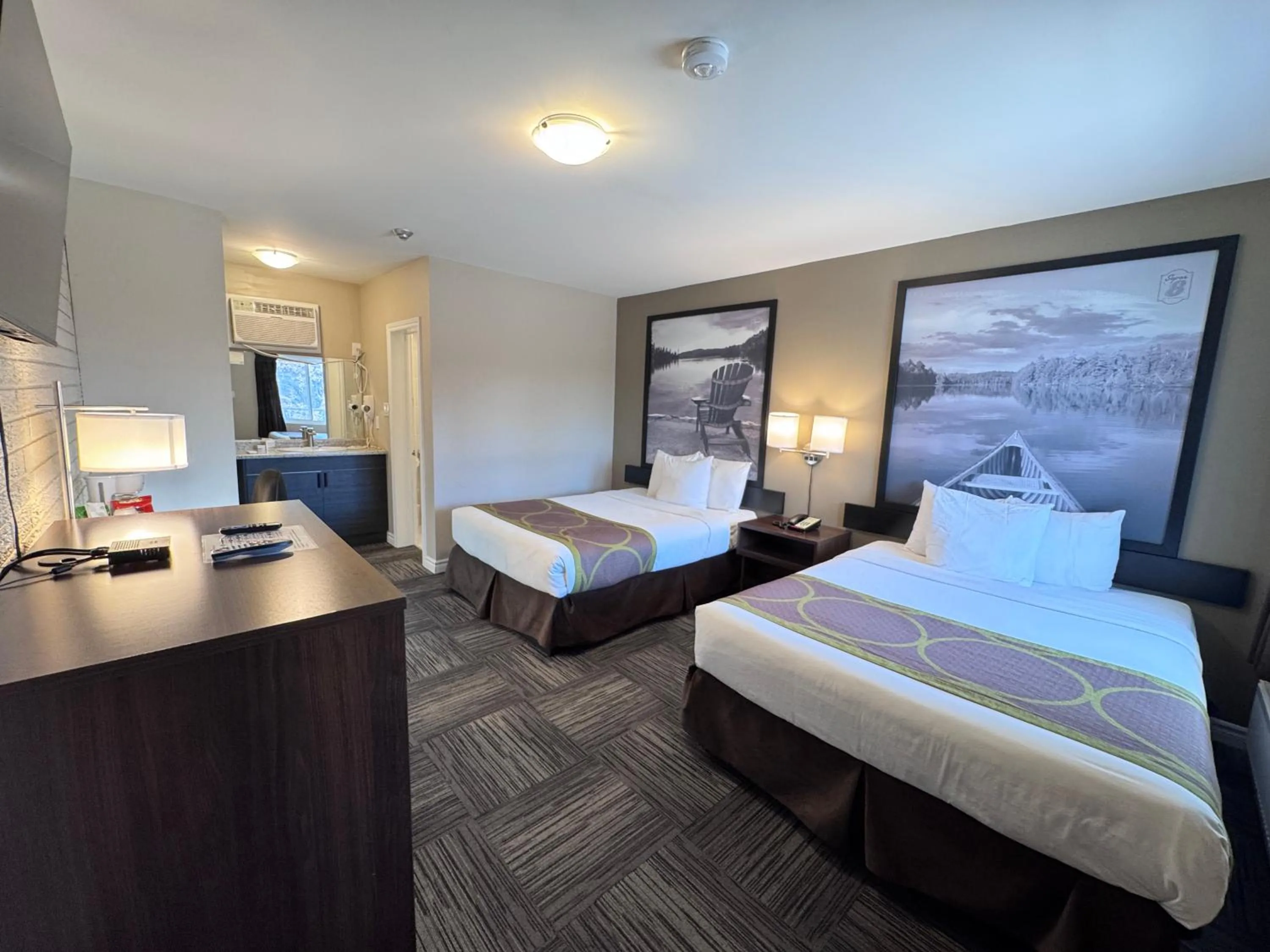 Bed in Super 8 by Wyndham Guelph