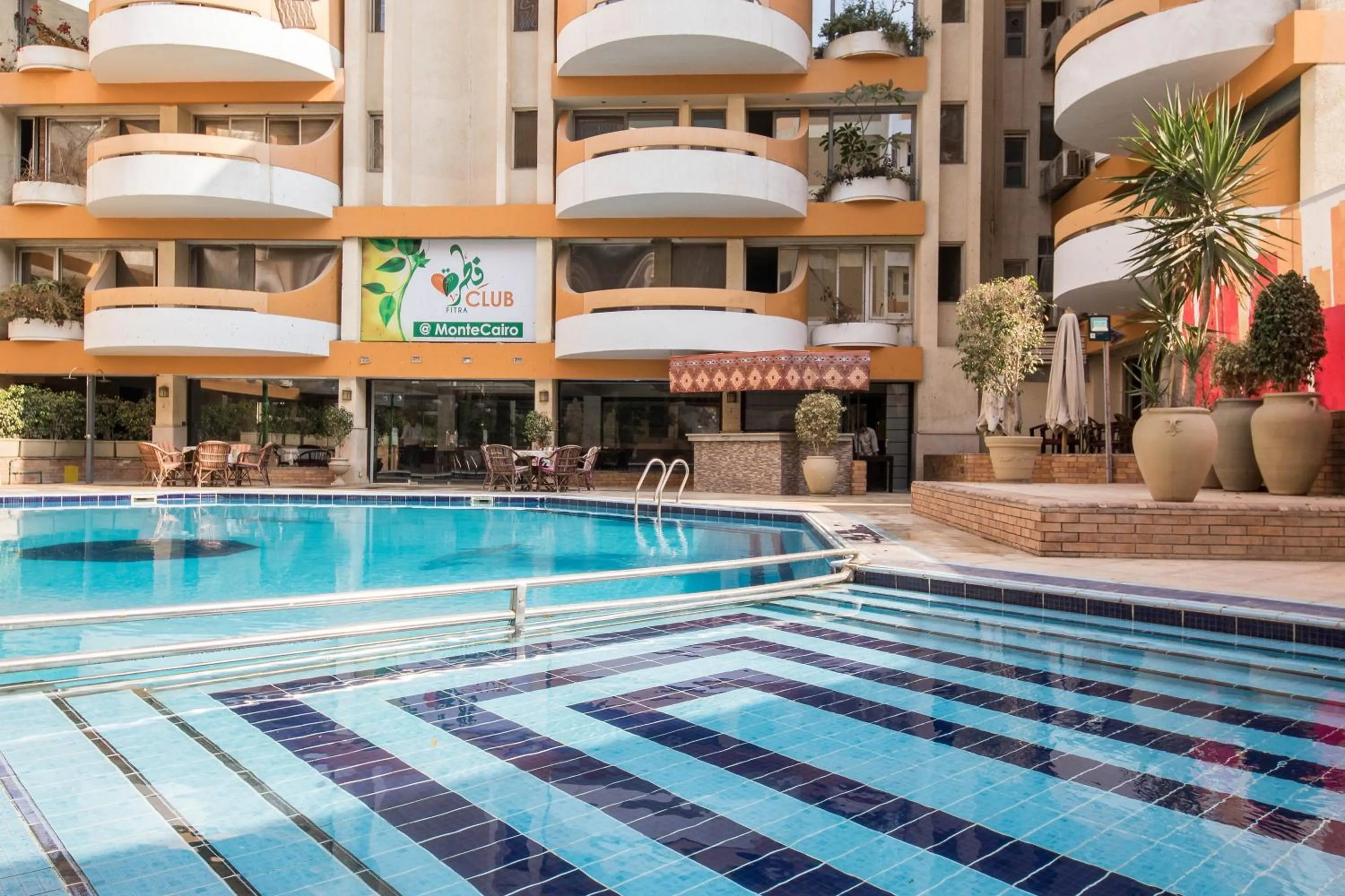 Pool view in Monte Cairo Serviced Apartments