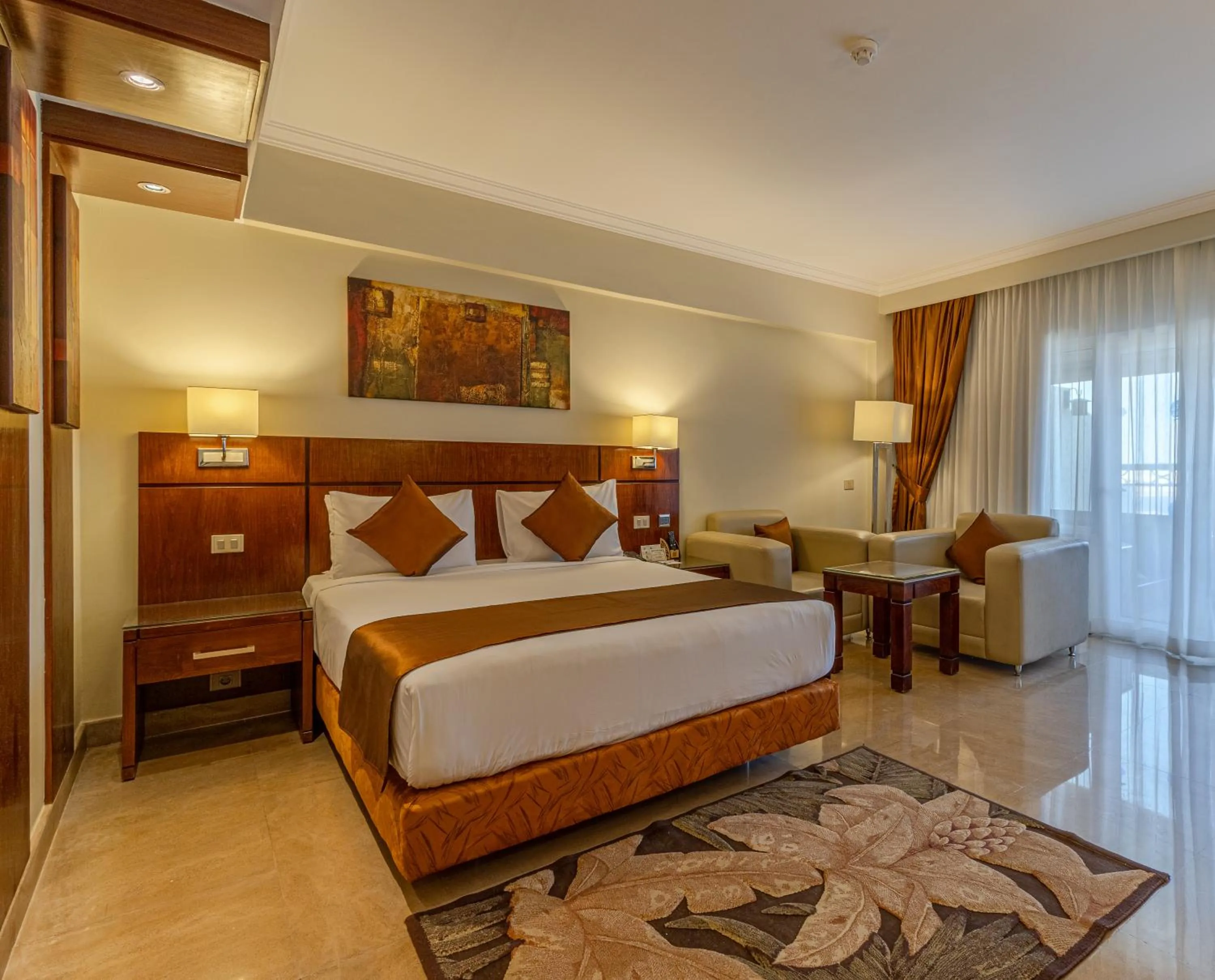 Hot Tub, Bed in Sultan Gardens Resort Sharm El Sheikh - Ultra All Inclusive