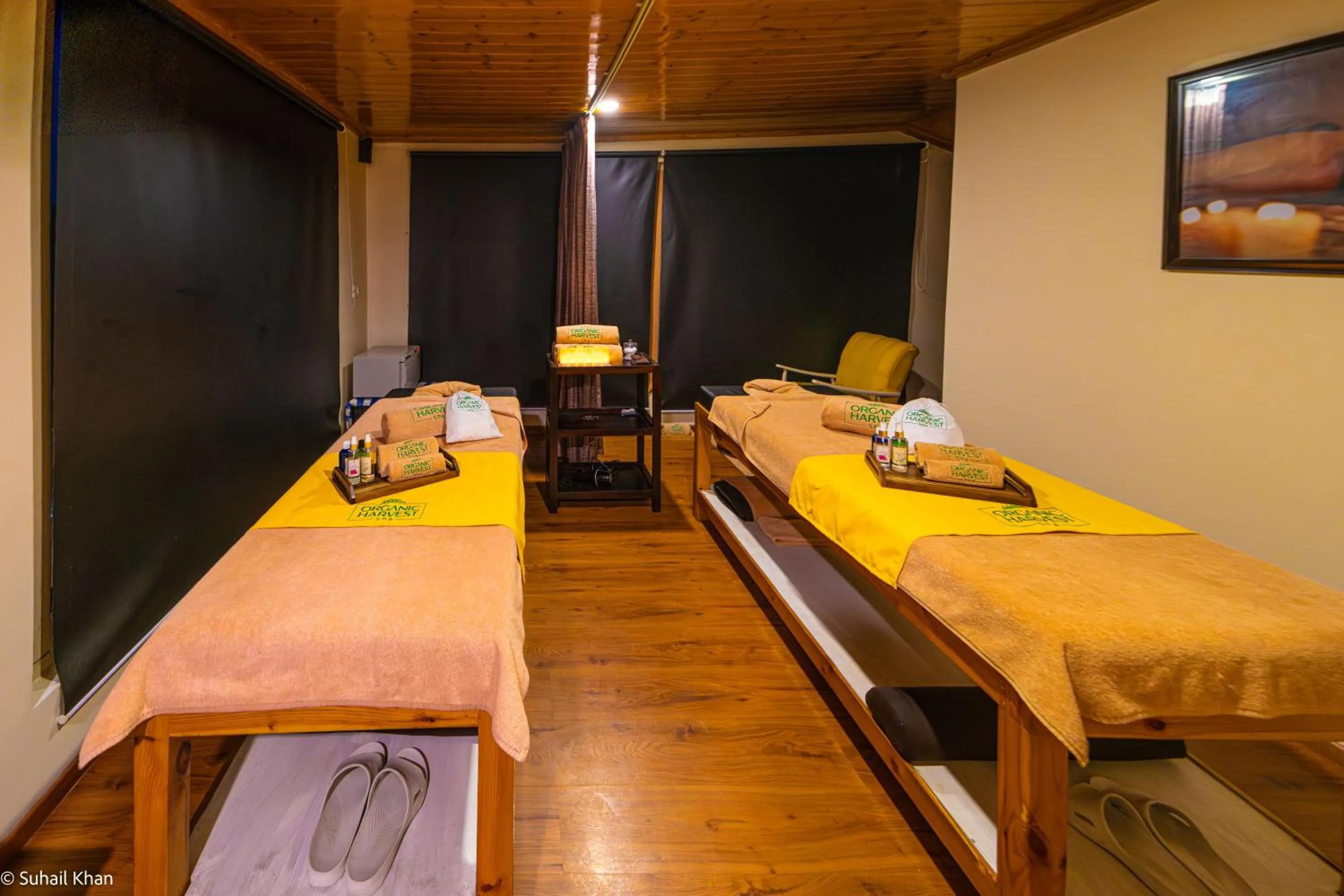 Bed in The Orchard Retreat & Spa