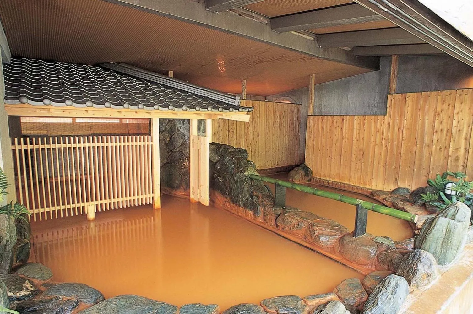 Hot Spring Bath in Arima Onsen Tocen Goshobo