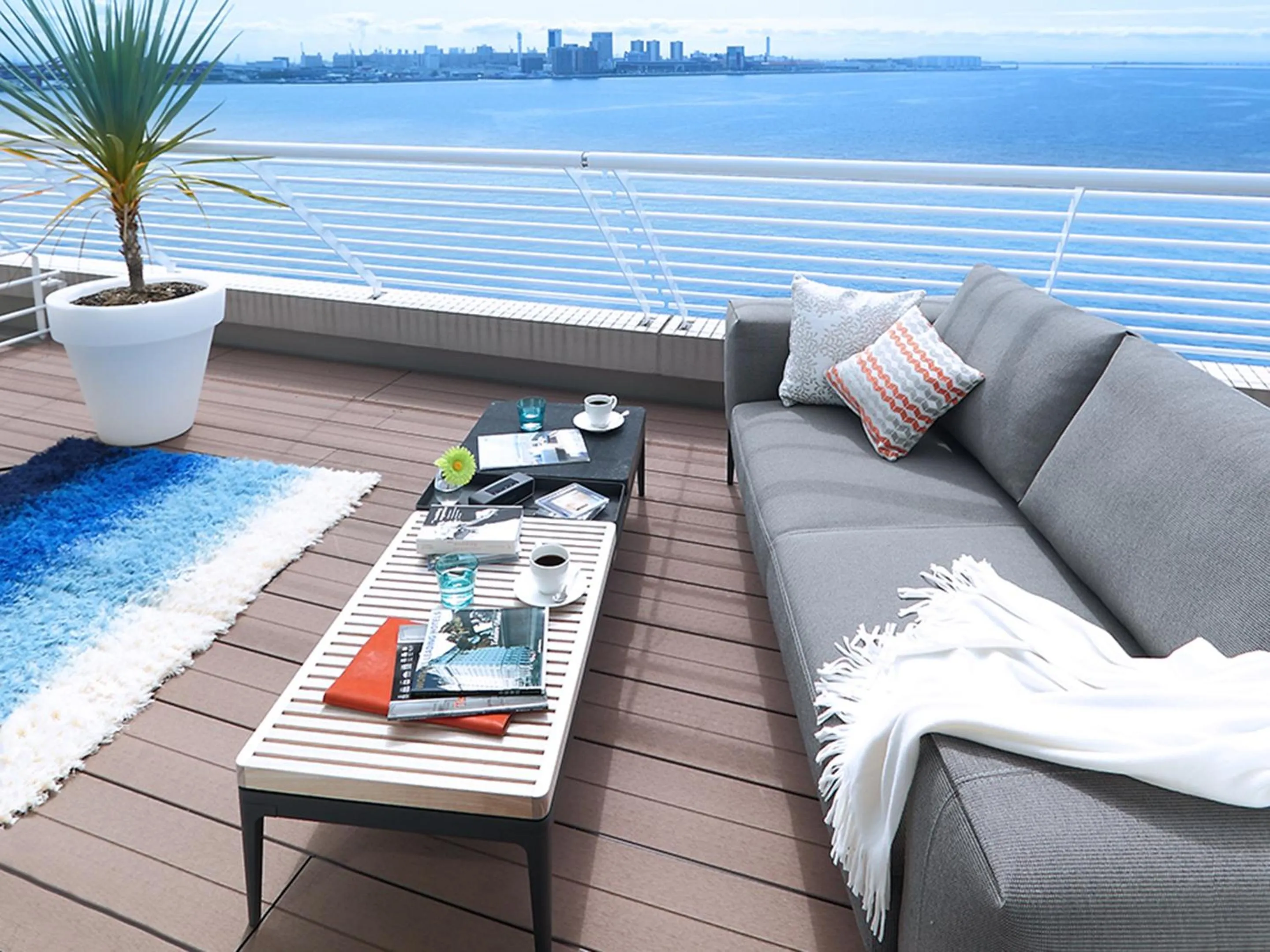 Balcony/Terrace in Kobe Meriken Park Oriental Hotel