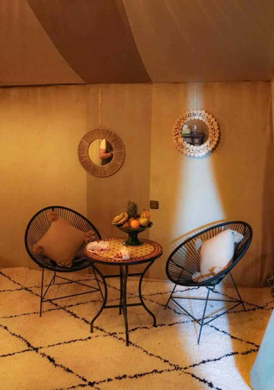 Living room in RiadSuerteloca Merzouga