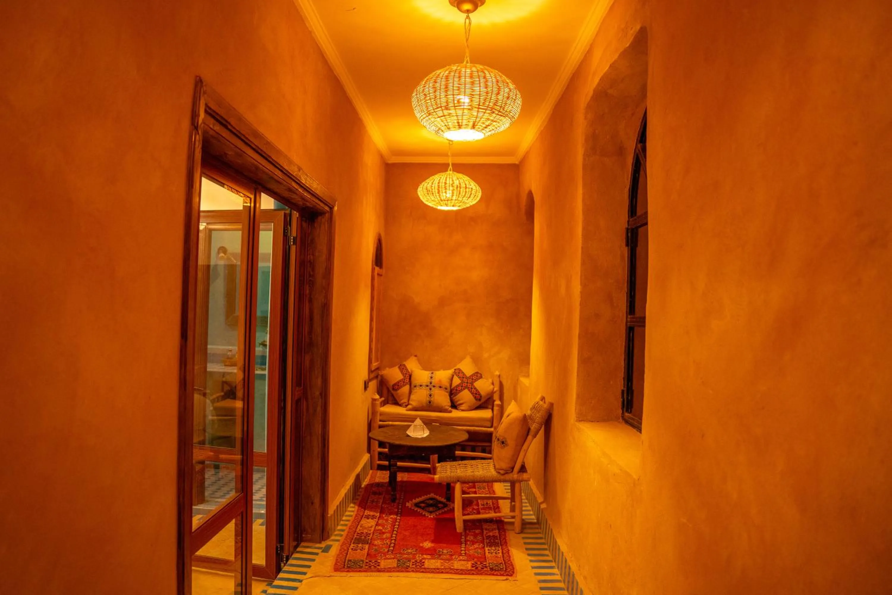 Living room in RiadSuerteloca Merzouga