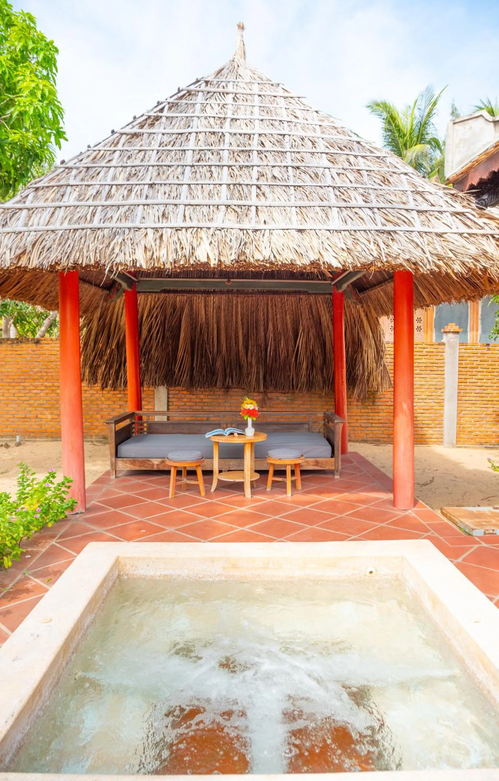 Patio in Full Moon Village Resort