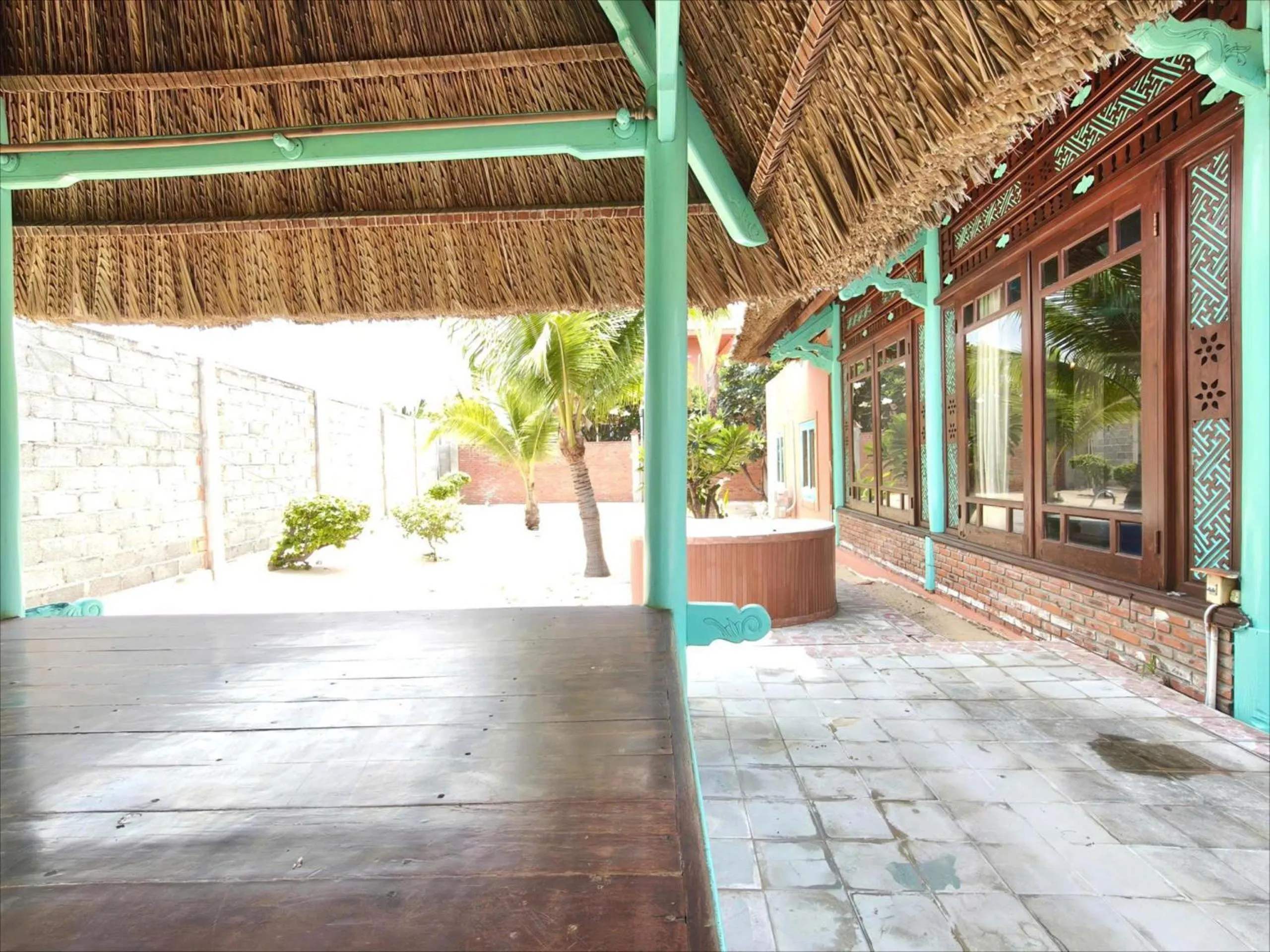 Patio in Full Moon Village Resort