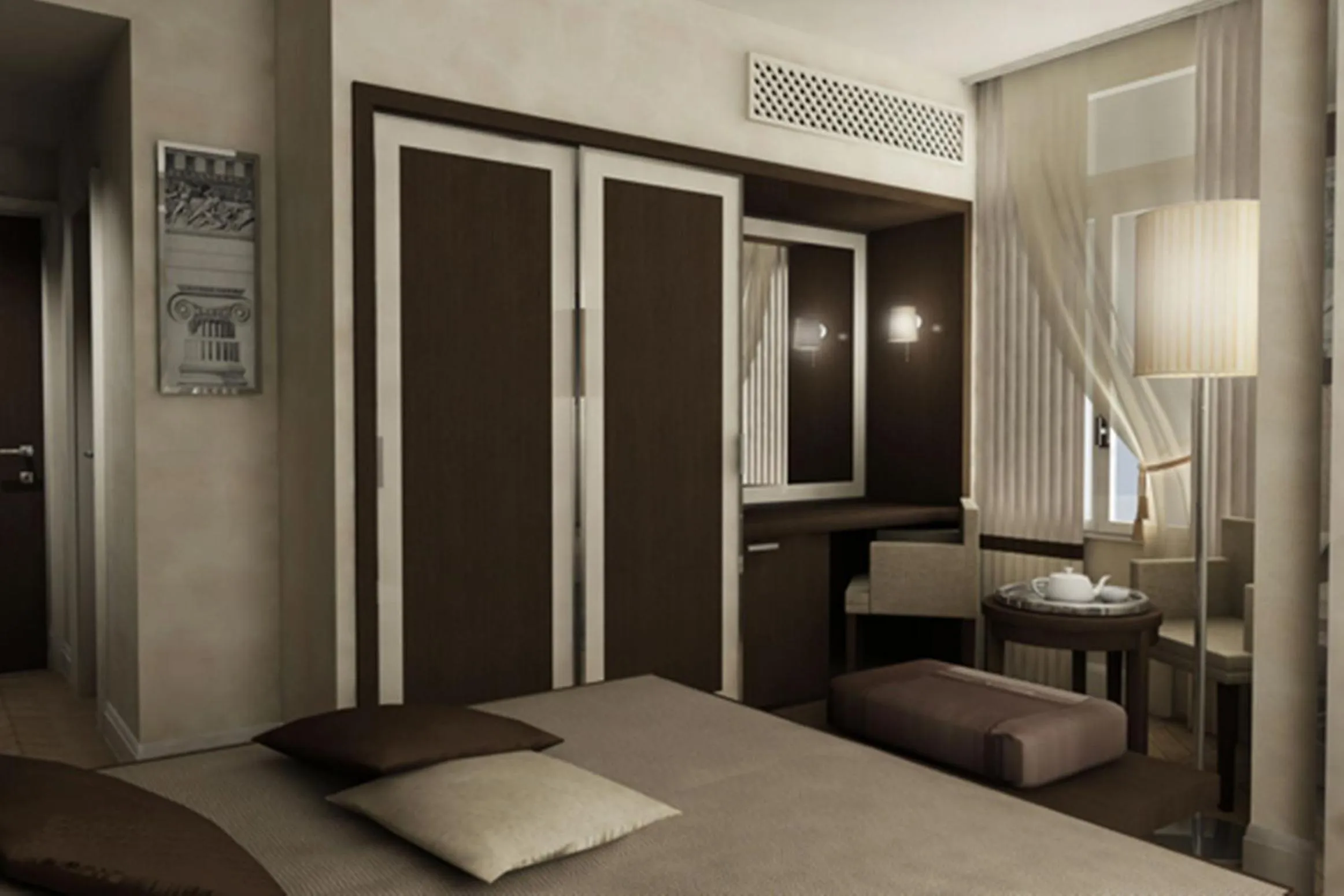 Bed in Menelaion Hotel