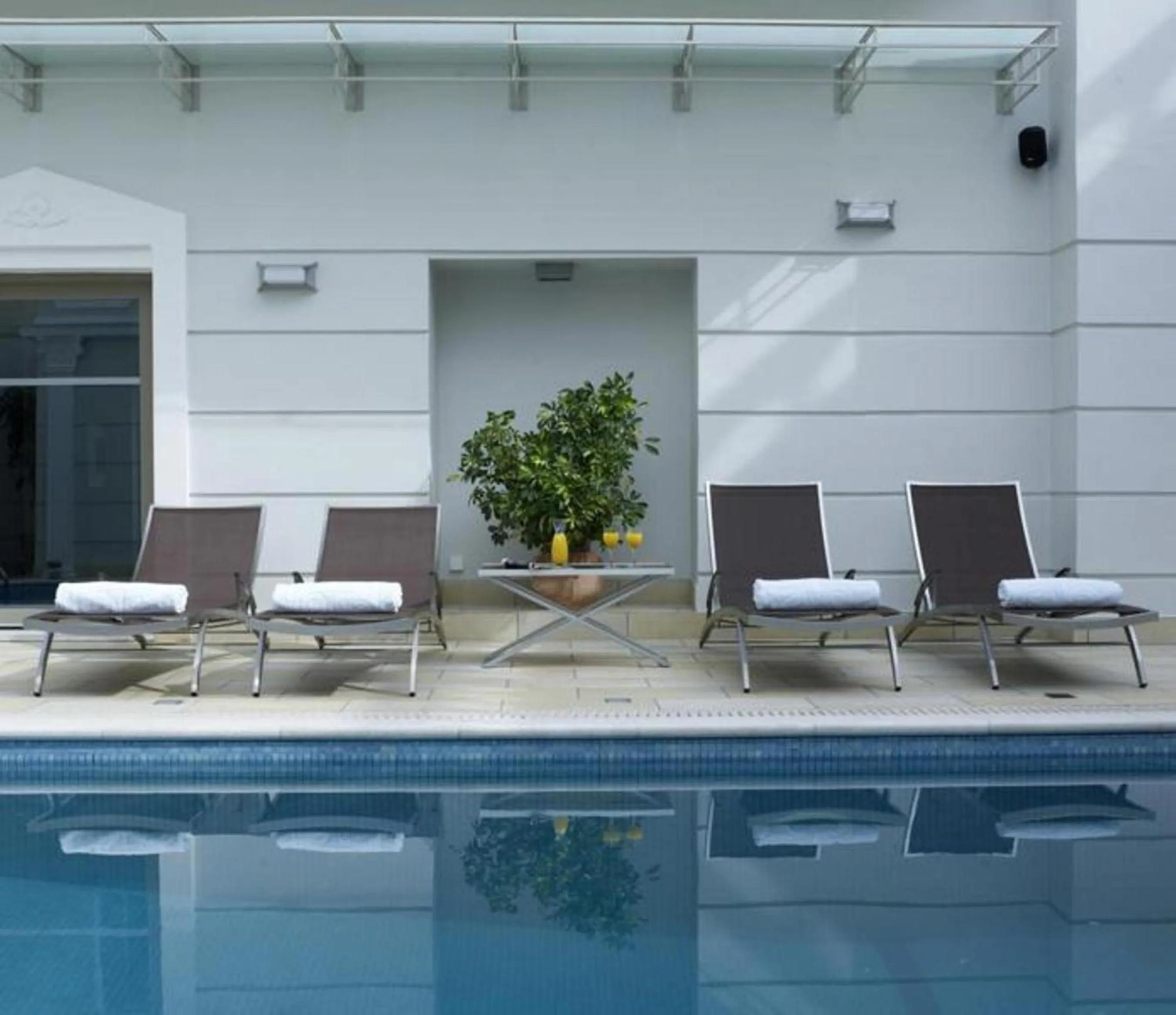 Pool view in Menelaion Hotel