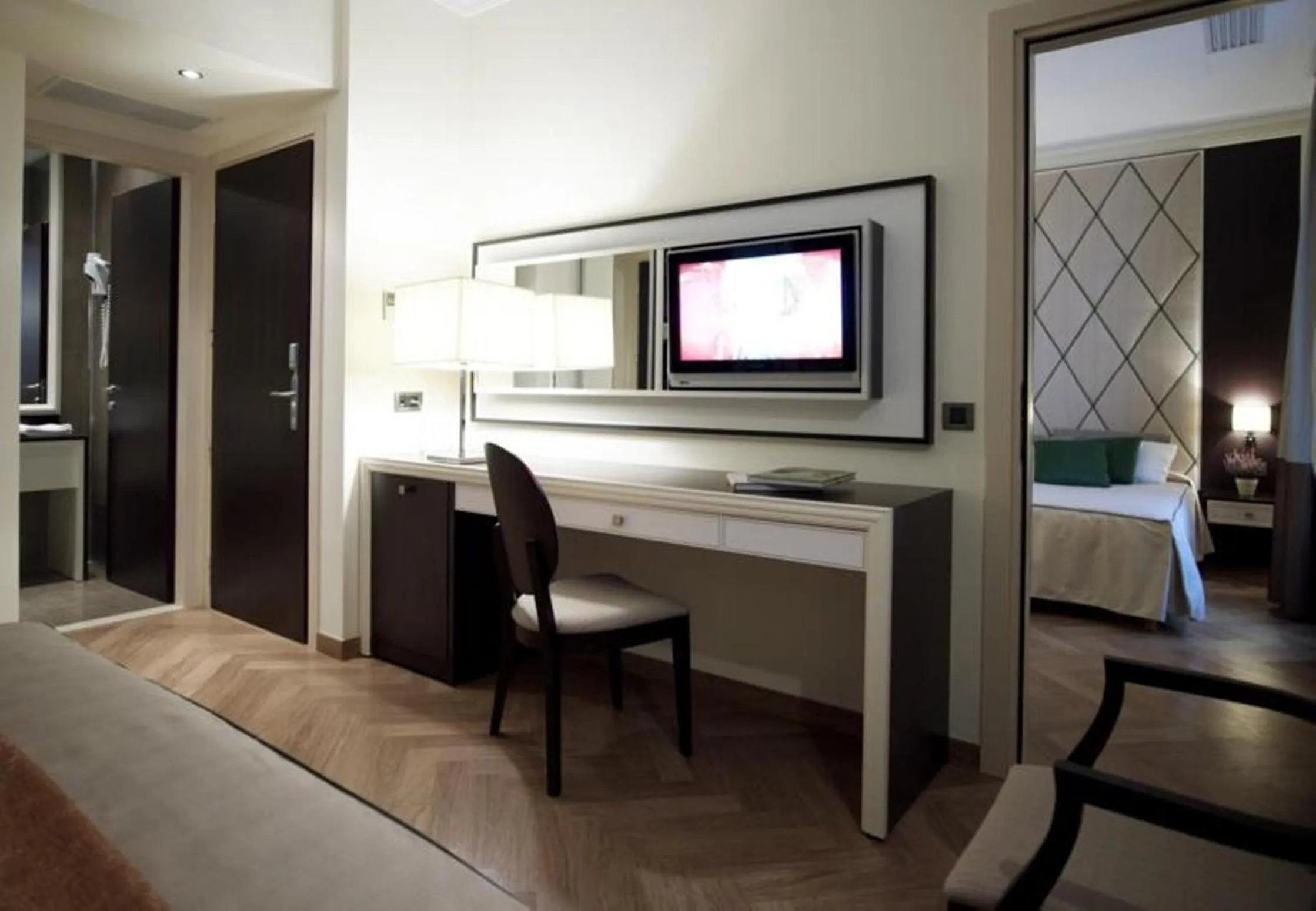 Bed in Menelaion Hotel