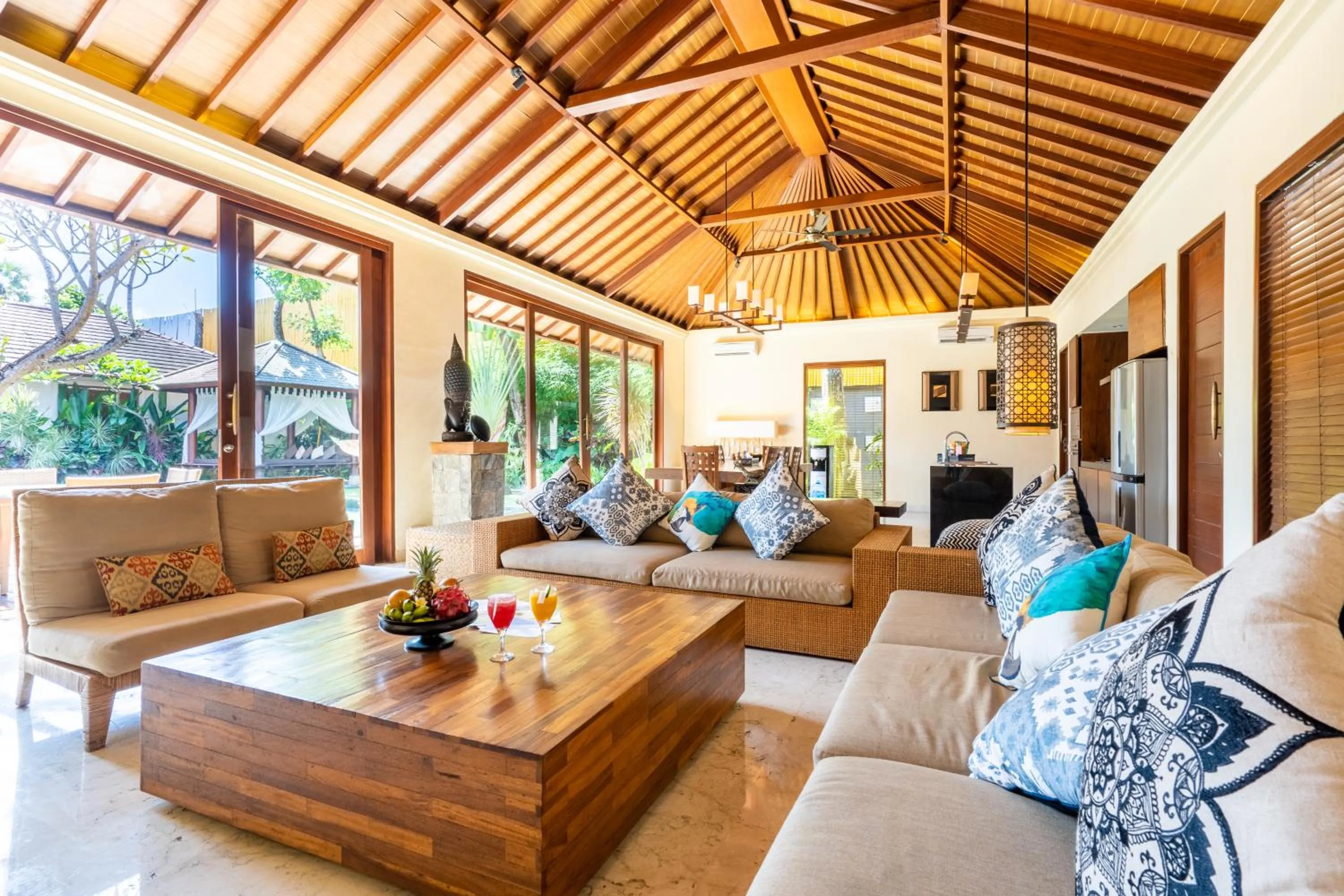 Living room in The Akasha Seminyak Bali Luxury Villas