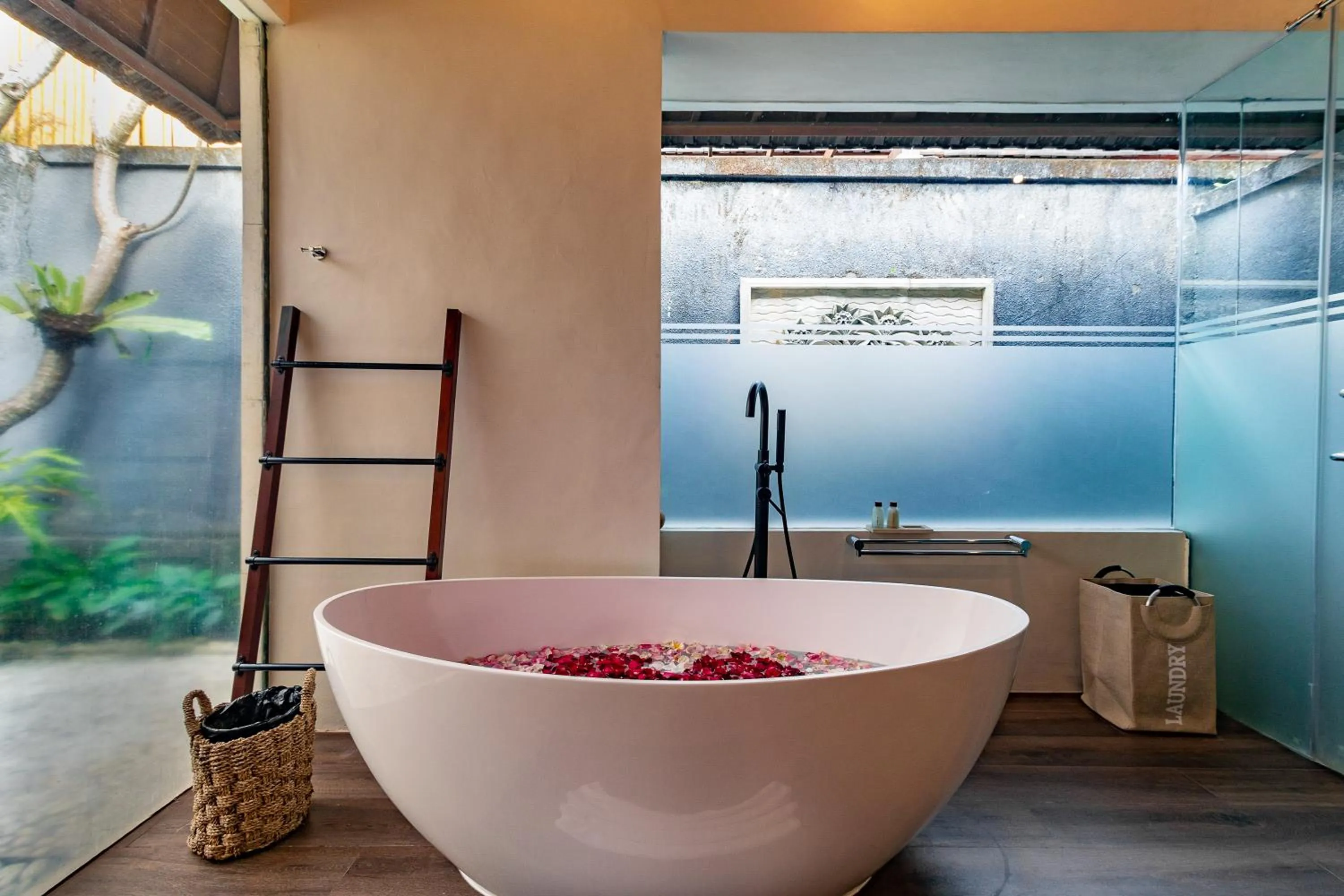 Shower in The Akasha Seminyak Bali Luxury Villas