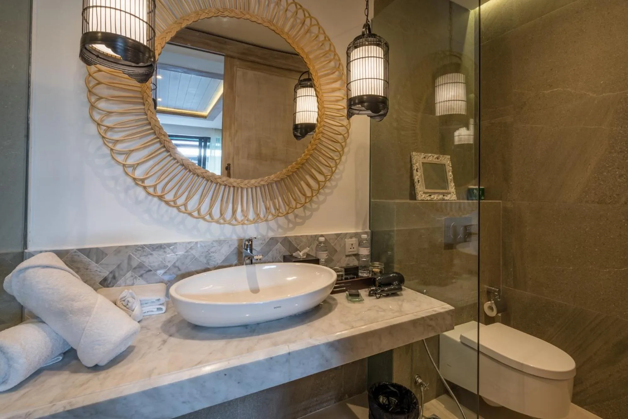 Shower in The Akasha Seminyak Bali Luxury Villas