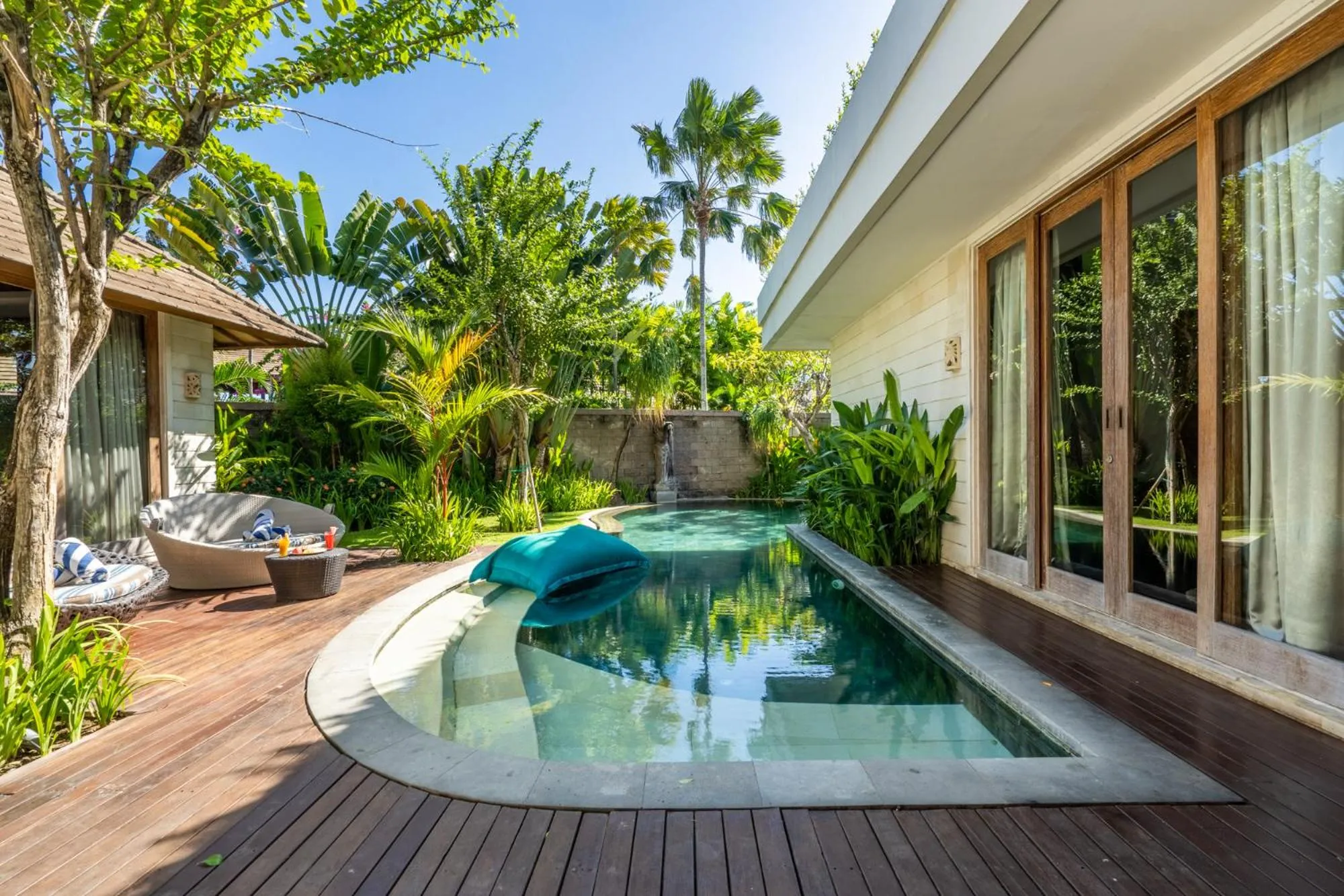 Pool view in The Akasha Seminyak Bali Luxury Villas
