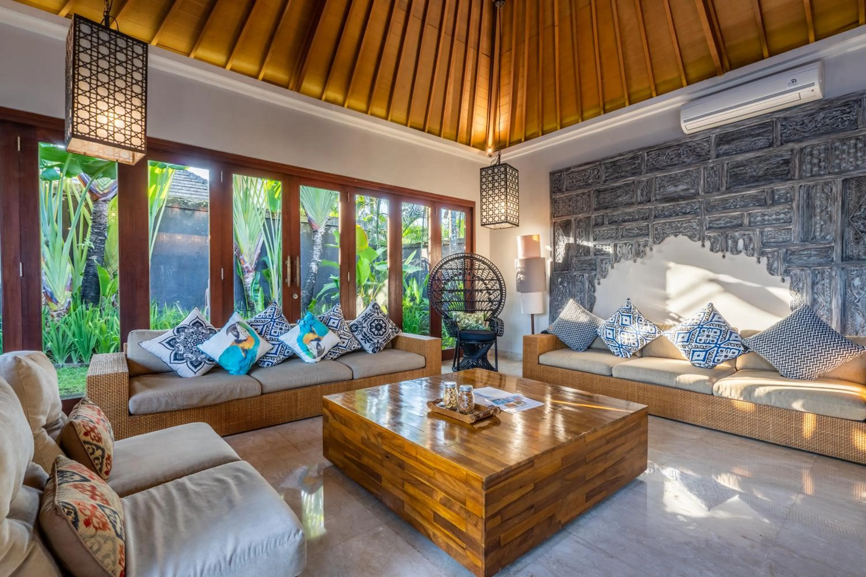 Living room in The Akasha Seminyak Bali Luxury Villas