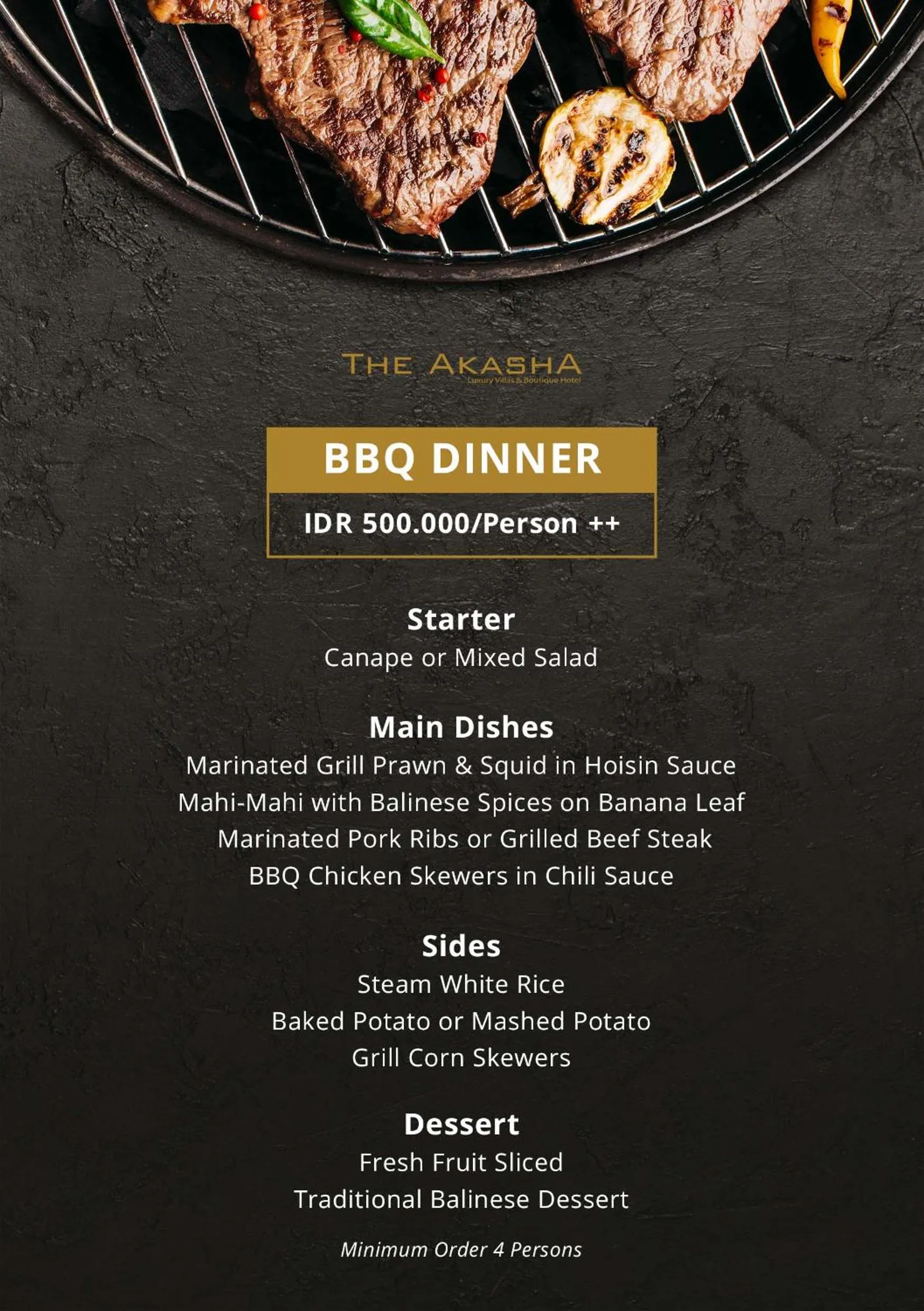 BBQ facilities in The Akasha Seminyak Bali Luxury Villas