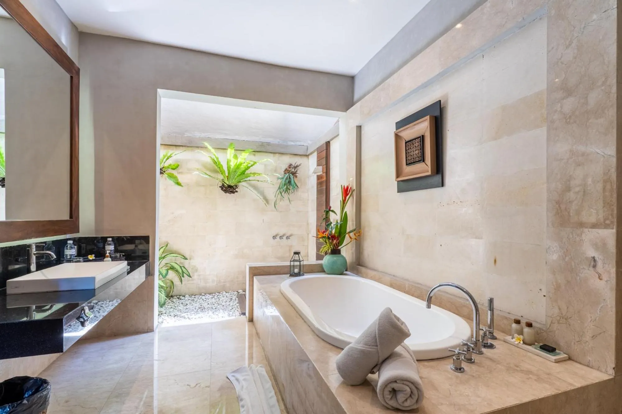 Shower in The Akasha Seminyak Bali Luxury Villas