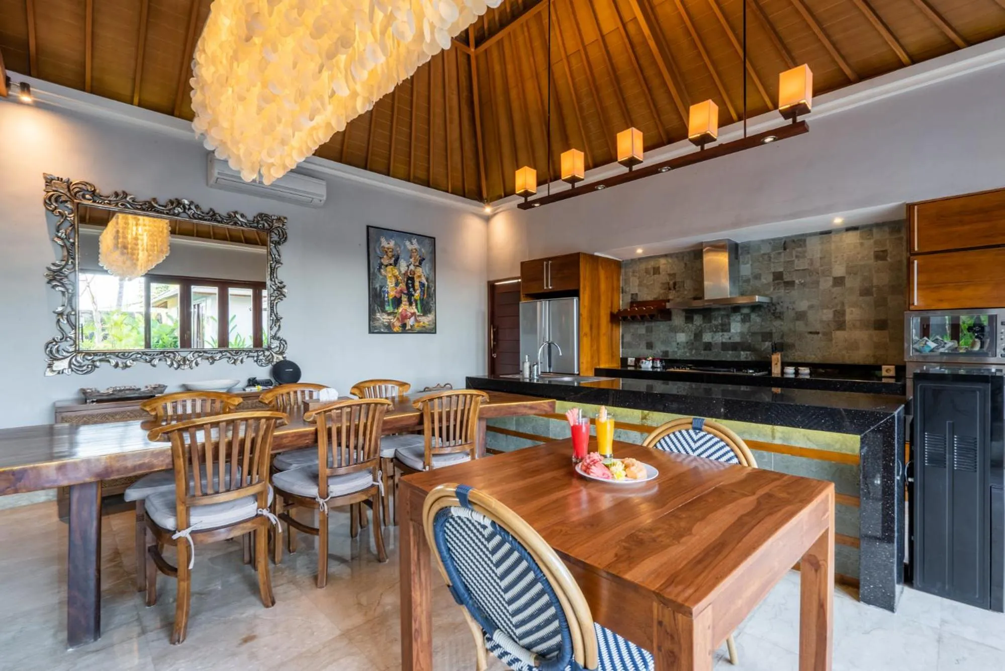 Kitchen or kitchenette in The Akasha Seminyak Bali Luxury Villas