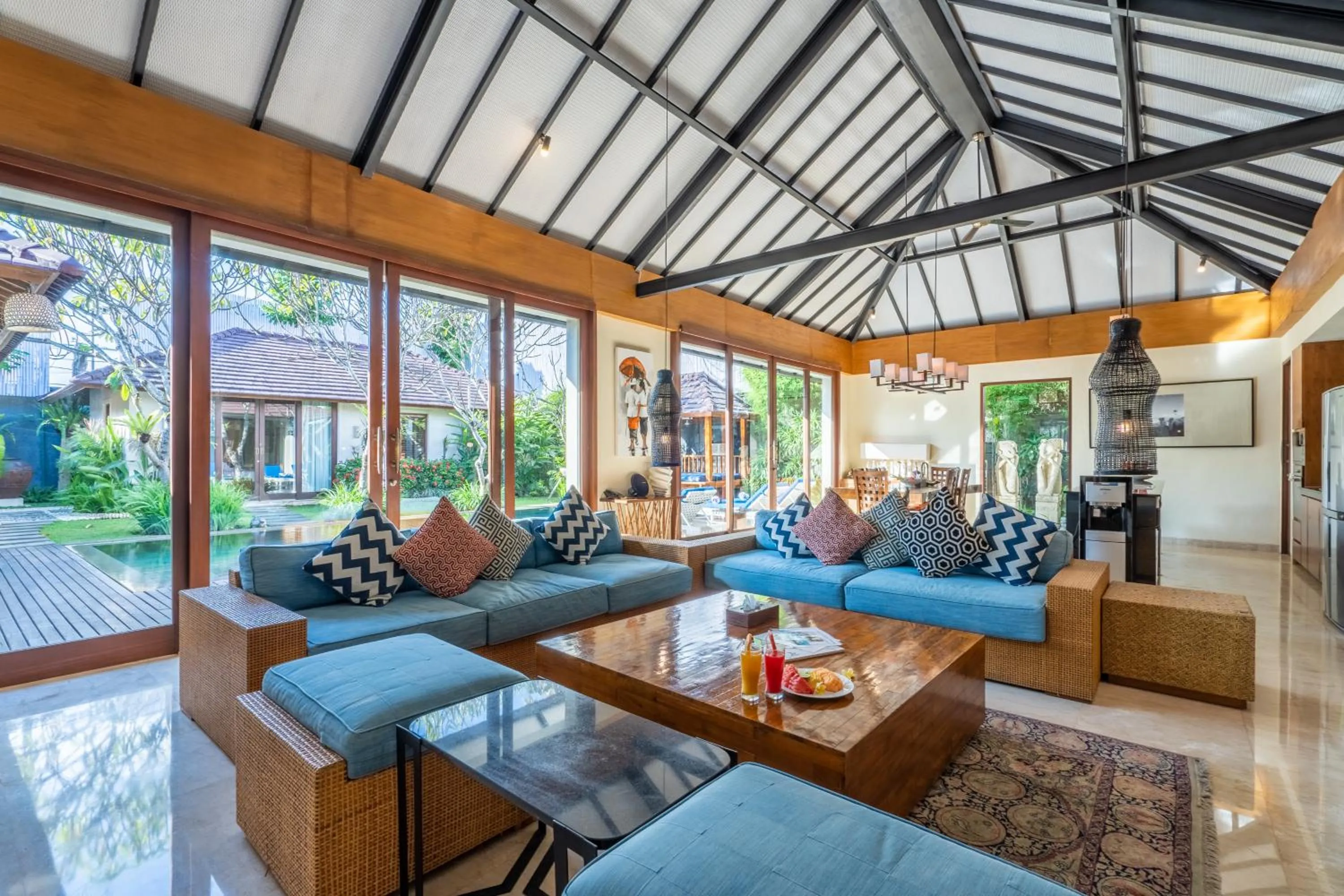 Living room in The Akasha Seminyak Bali Luxury Villas