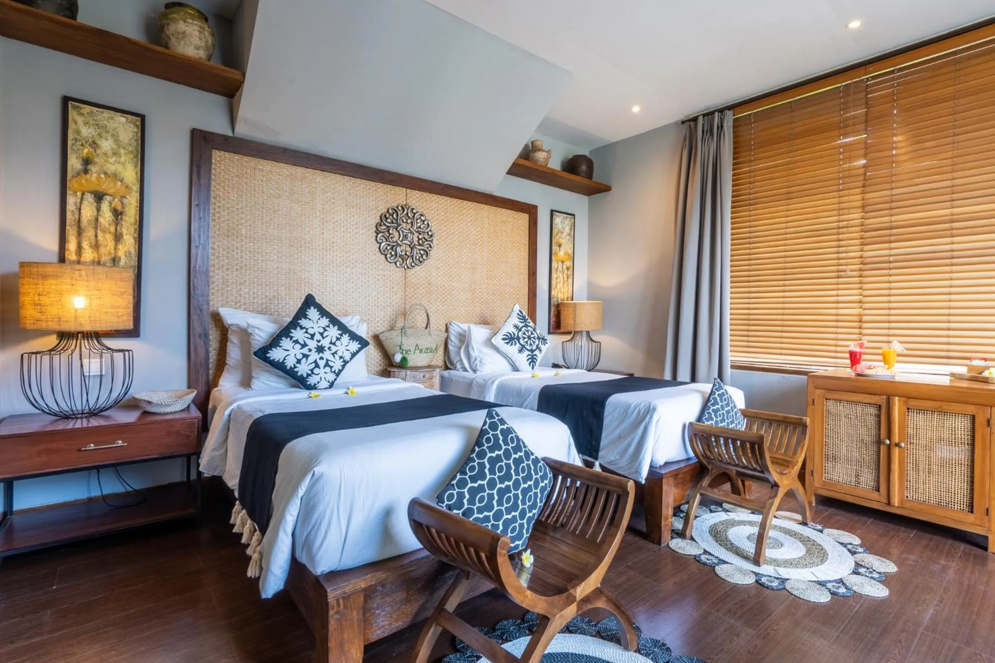 Bed in The Akasha Seminyak Bali Luxury Villas