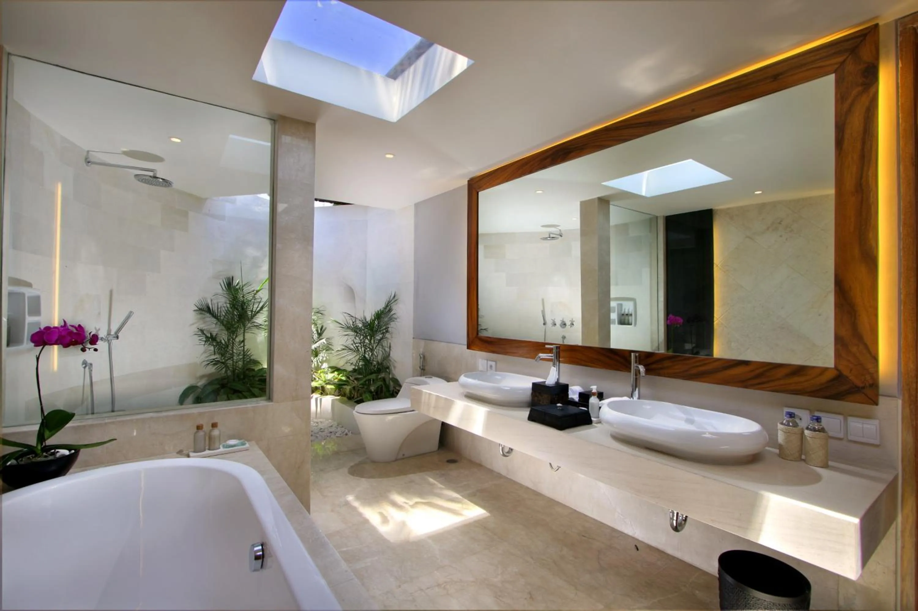 Shower in The Akasha Seminyak Bali Luxury Villas