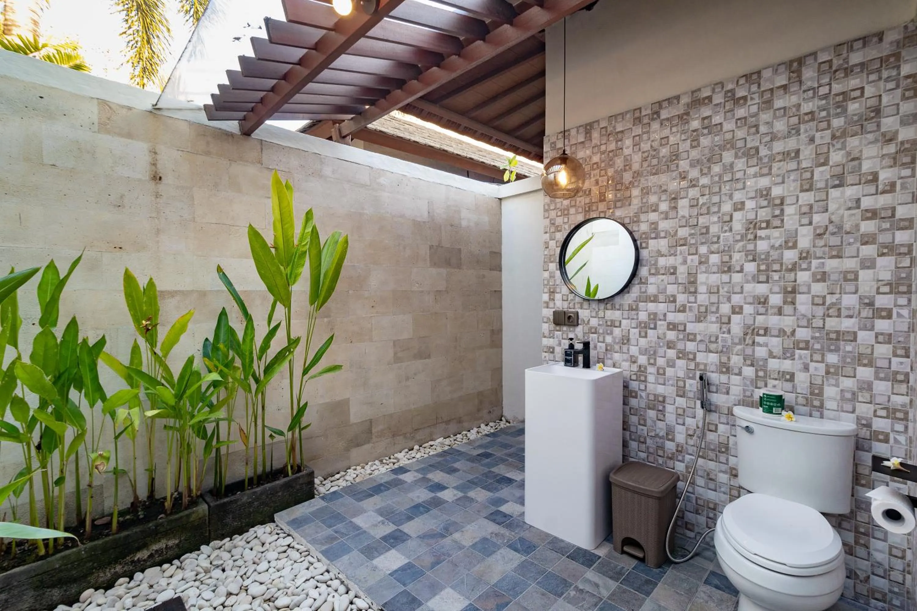 Shower in The Akasha Seminyak Bali Luxury Villas