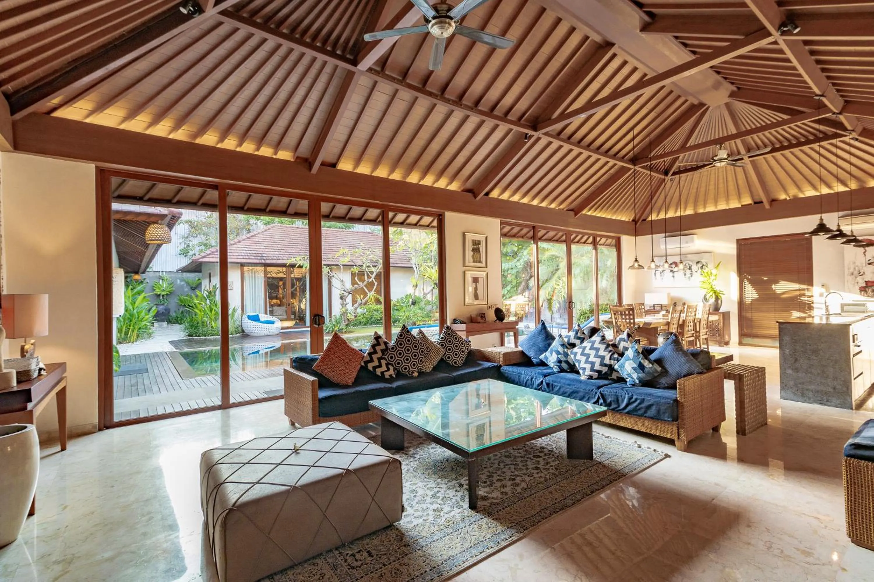 Living room in The Akasha Seminyak Bali Luxury Villas