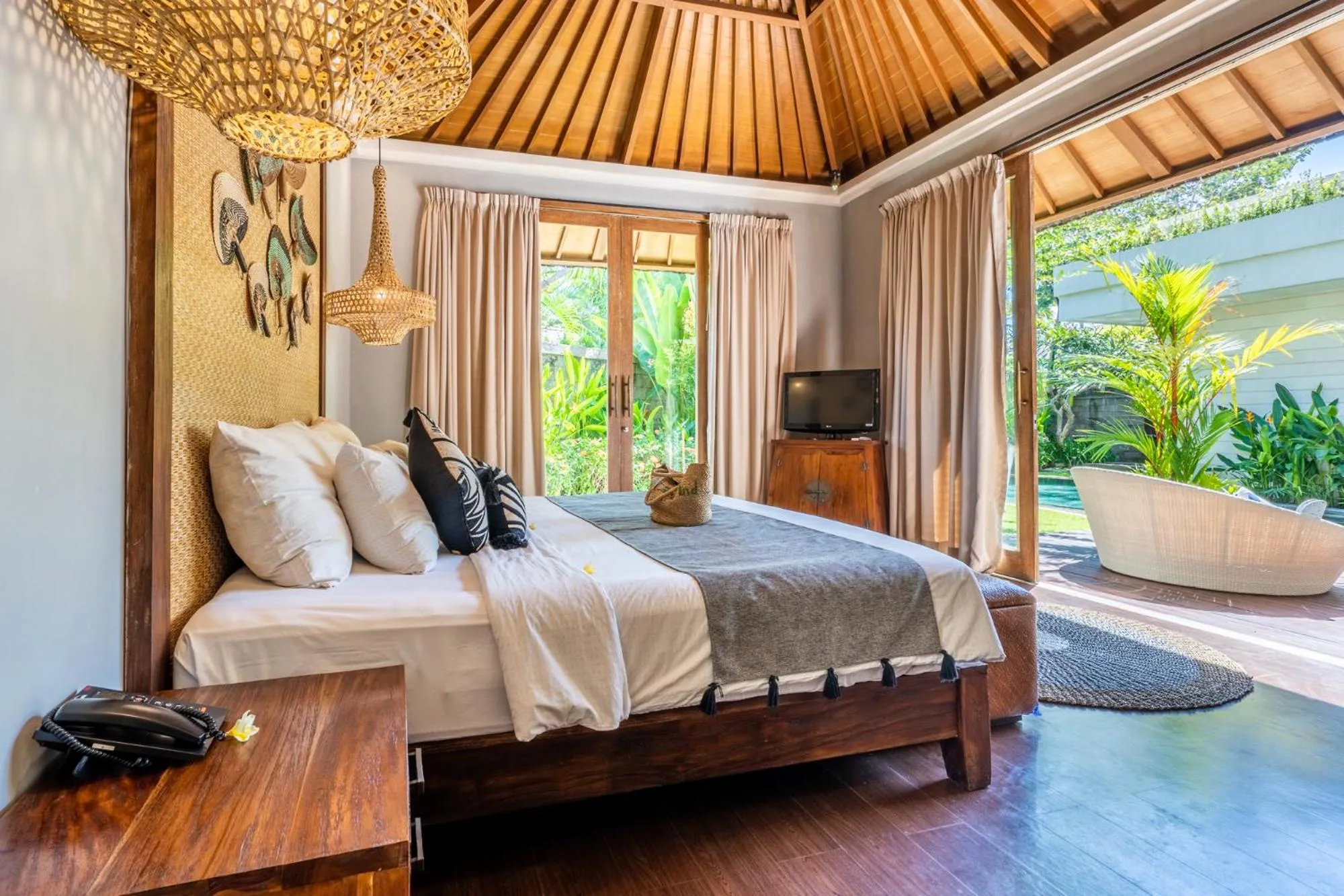Bed in The Akasha Seminyak Bali Luxury Villas