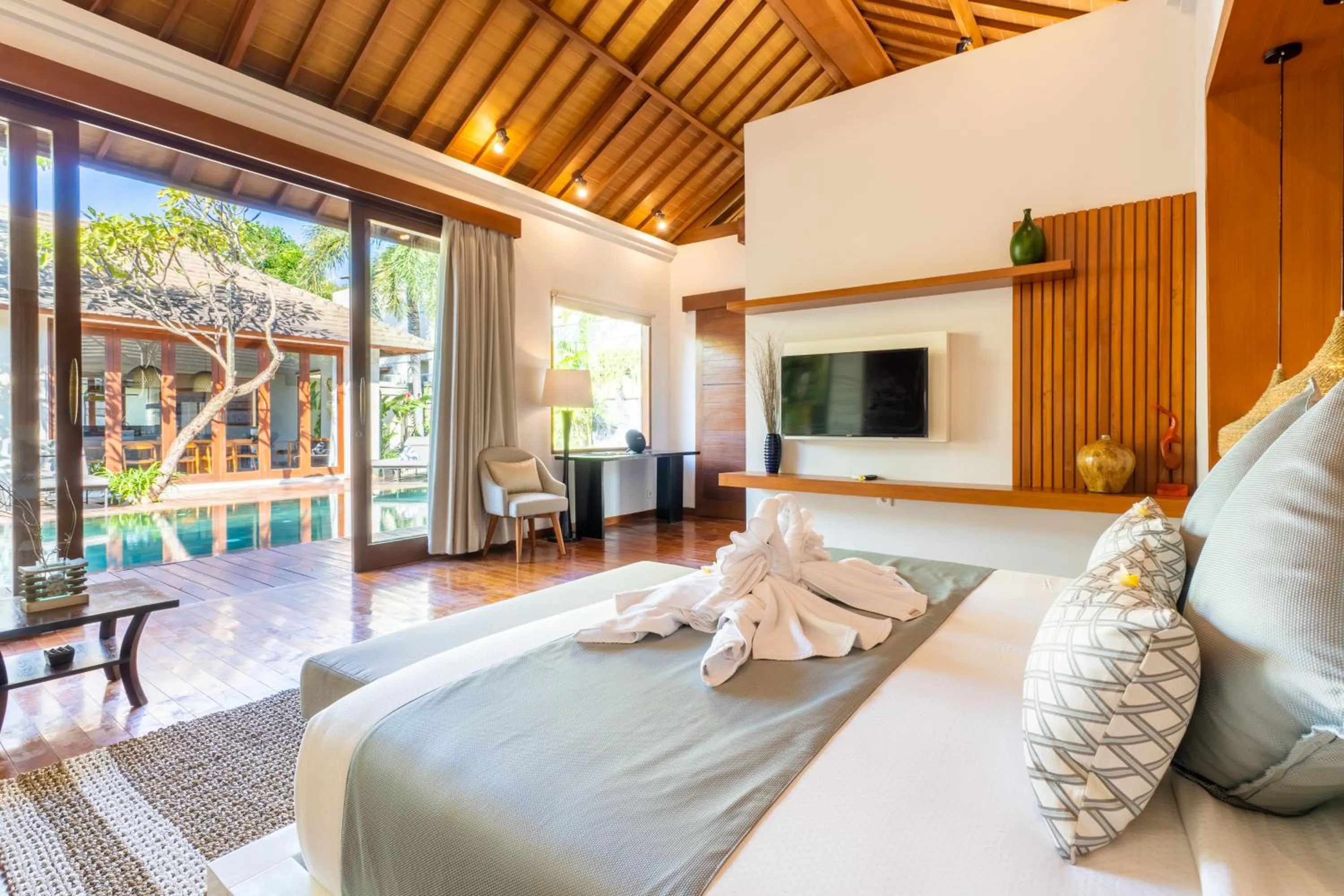 Bed in The Akasha Seminyak Bali Luxury Villas