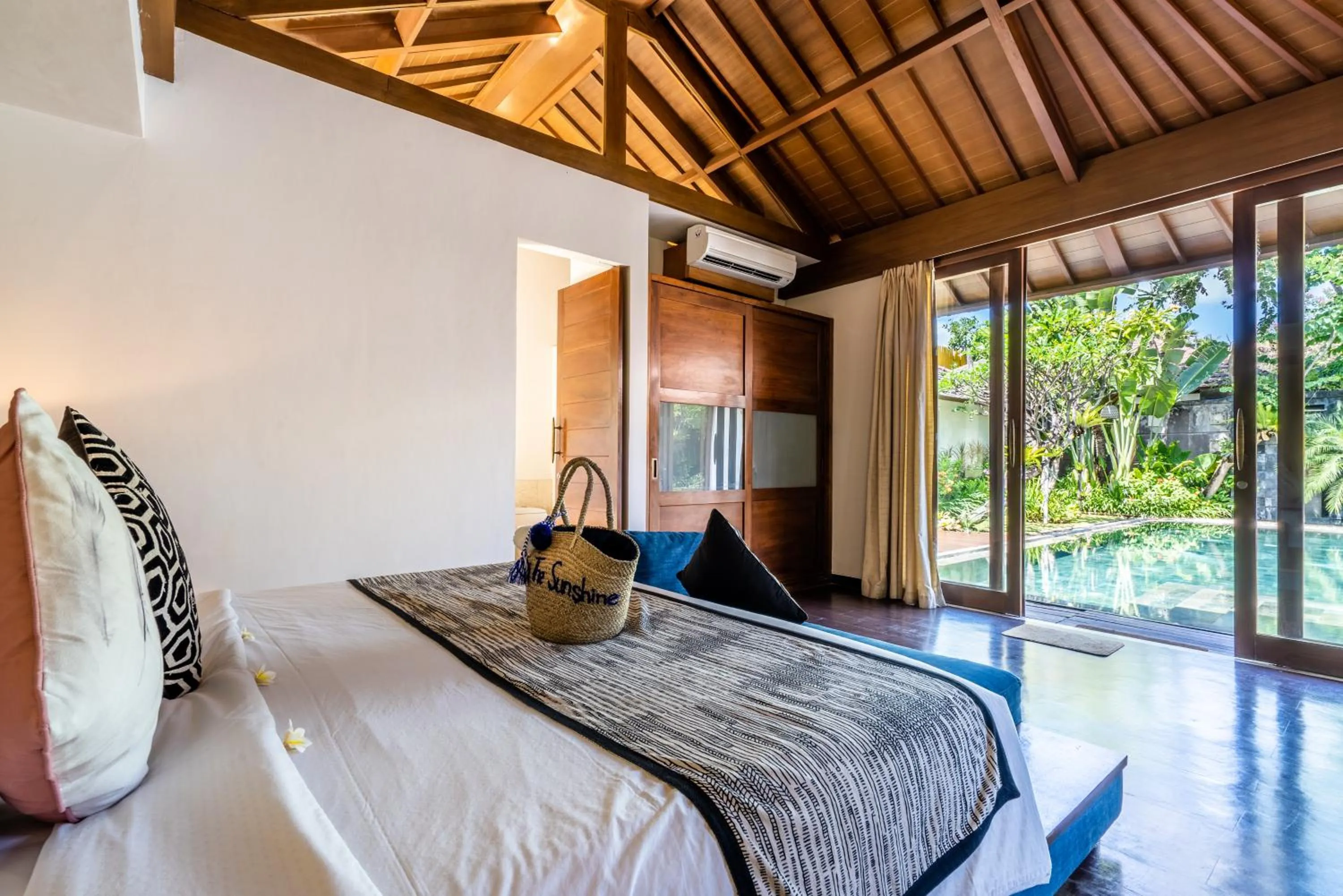 Bed in The Akasha Seminyak Bali Luxury Villas