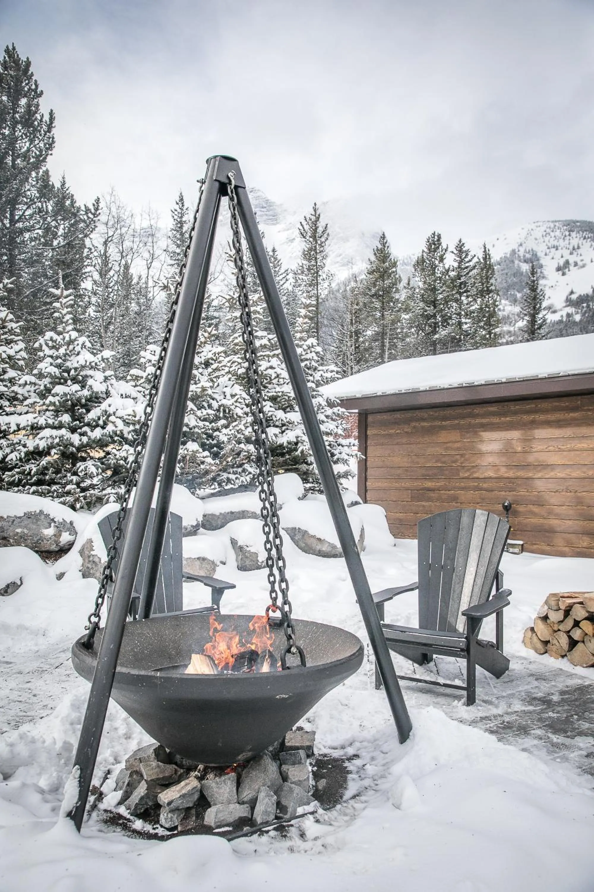 Spa and wellness centre/facilities, Winter in Crosswaters Resort at Kananaskis