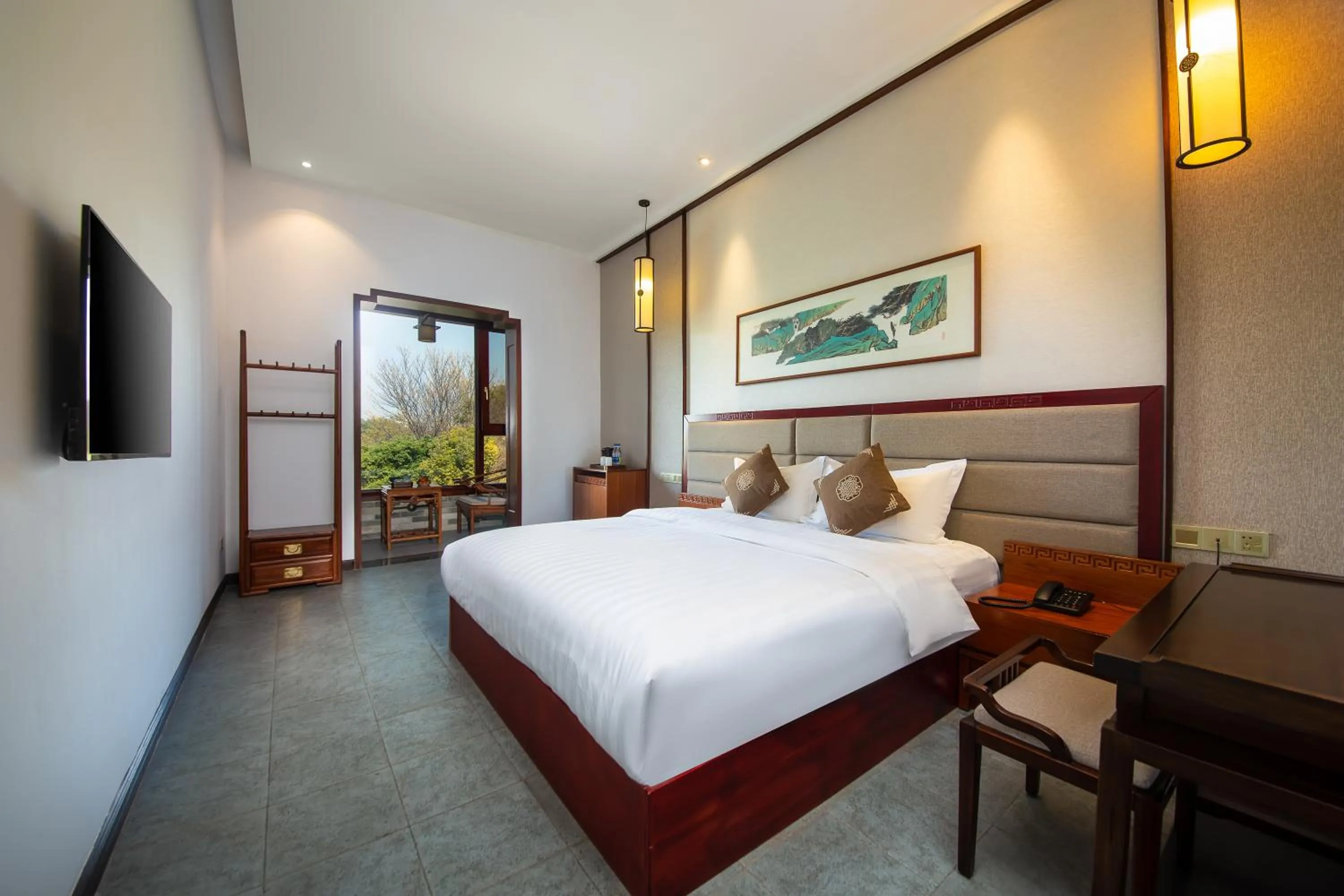 Bed in Aroma Tea House