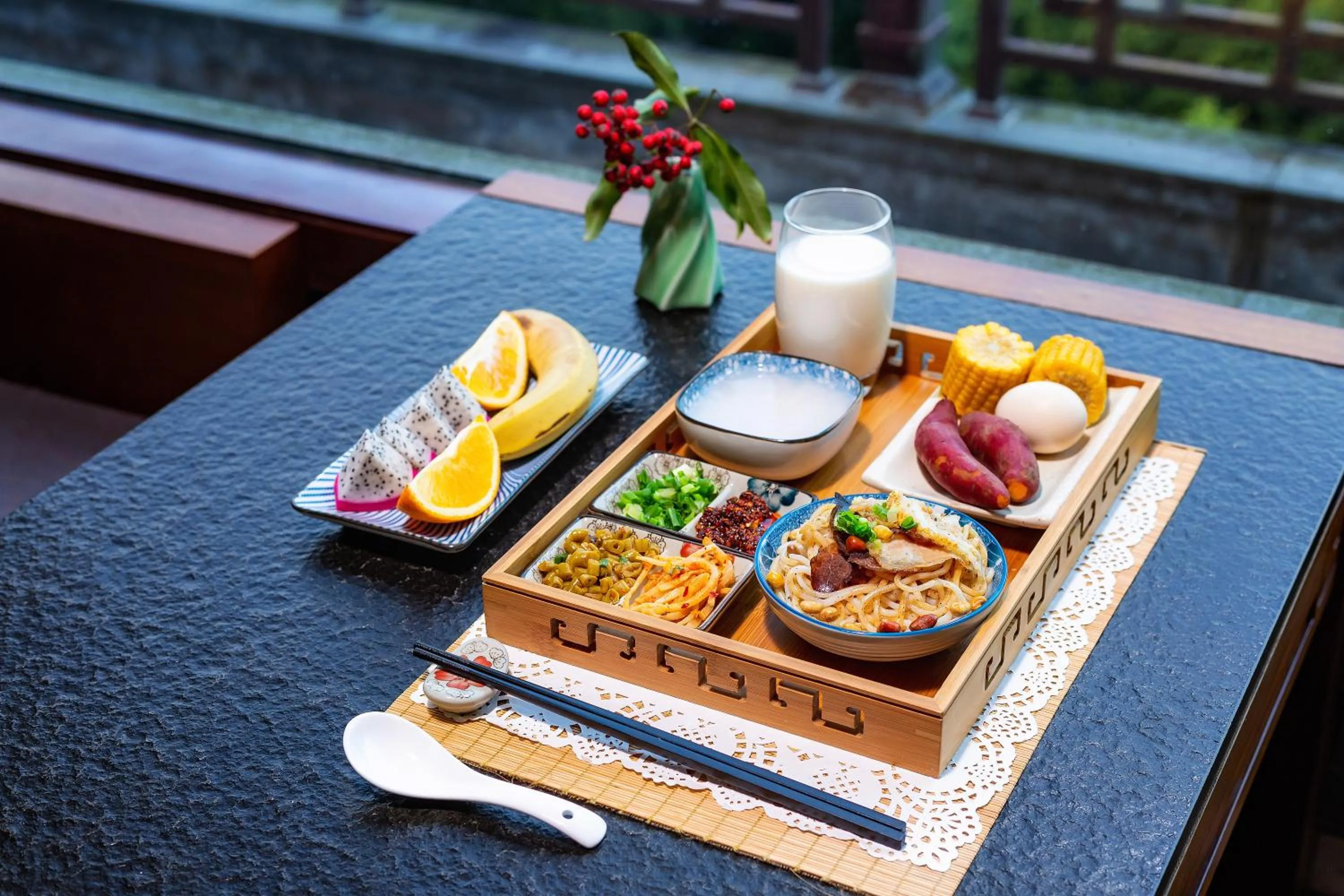 Breakfast in Aroma Tea House